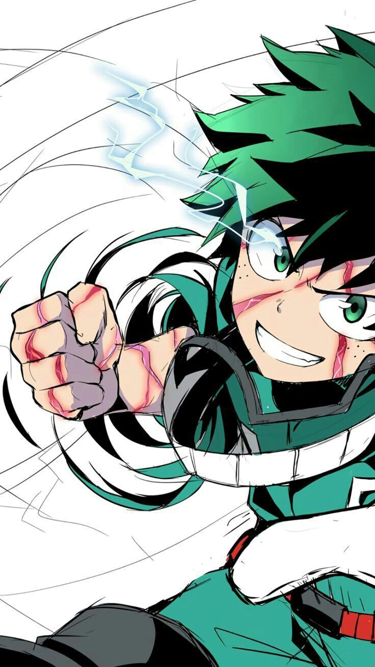 Izuku Midoriya, My Hero Academia, pugno, 1440x2560 Full HD Verticale, Smartphone