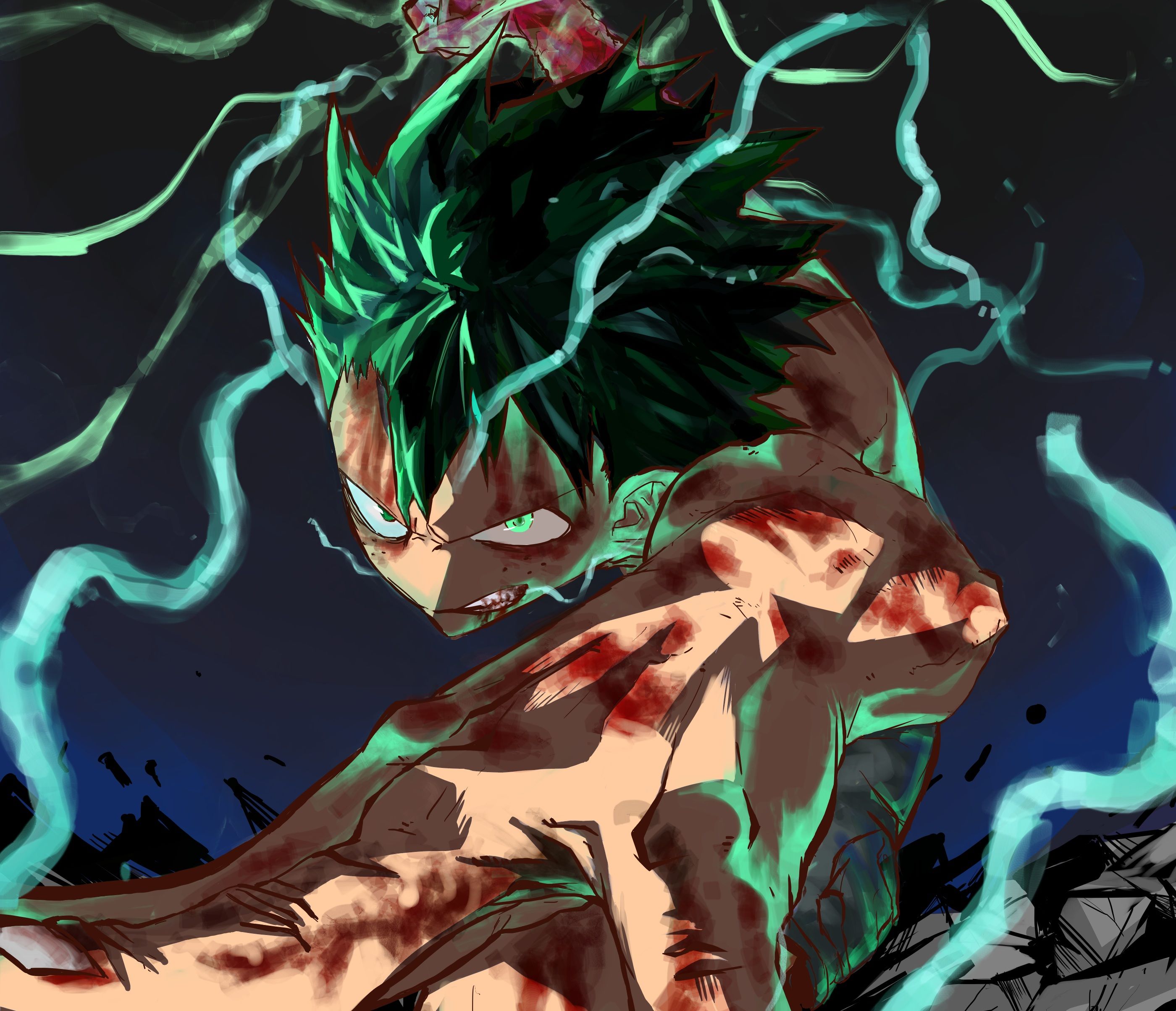 Izuku Midoriya ed Eri, anime, 1332x850 HD, Desktop