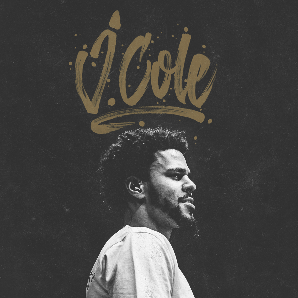 J. Cole con corona dipinto, 1080x1350 Verticale, Telefono