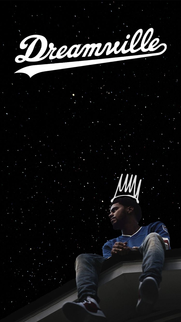 J. Cole con corona, Dreamville, 750x1334 Verticale, iPhone