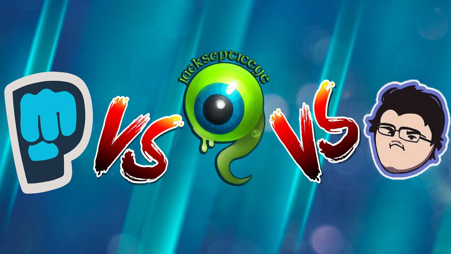 Logo Jacksepticeye su stelle, 1600x900 900p, Desktop