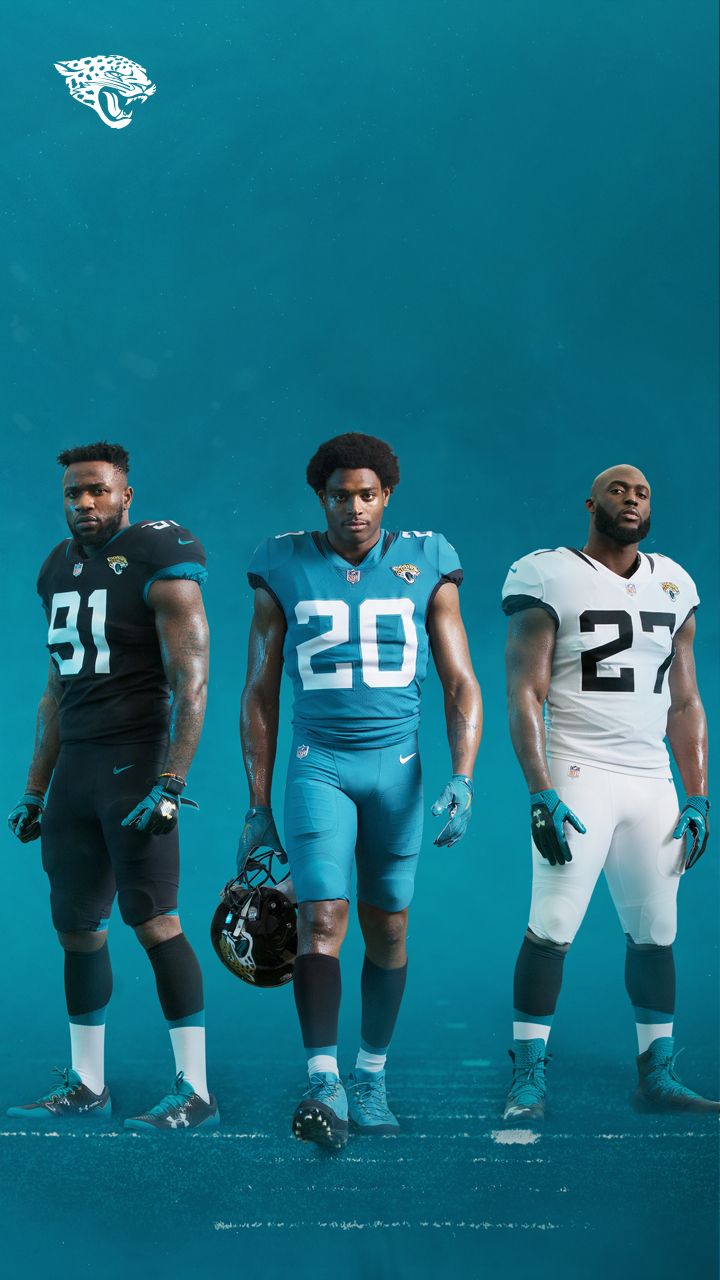 Giocatori Jacksonville Jaguars uniformi, NFL, 720x1280 Full HD Verticale, Smartphone