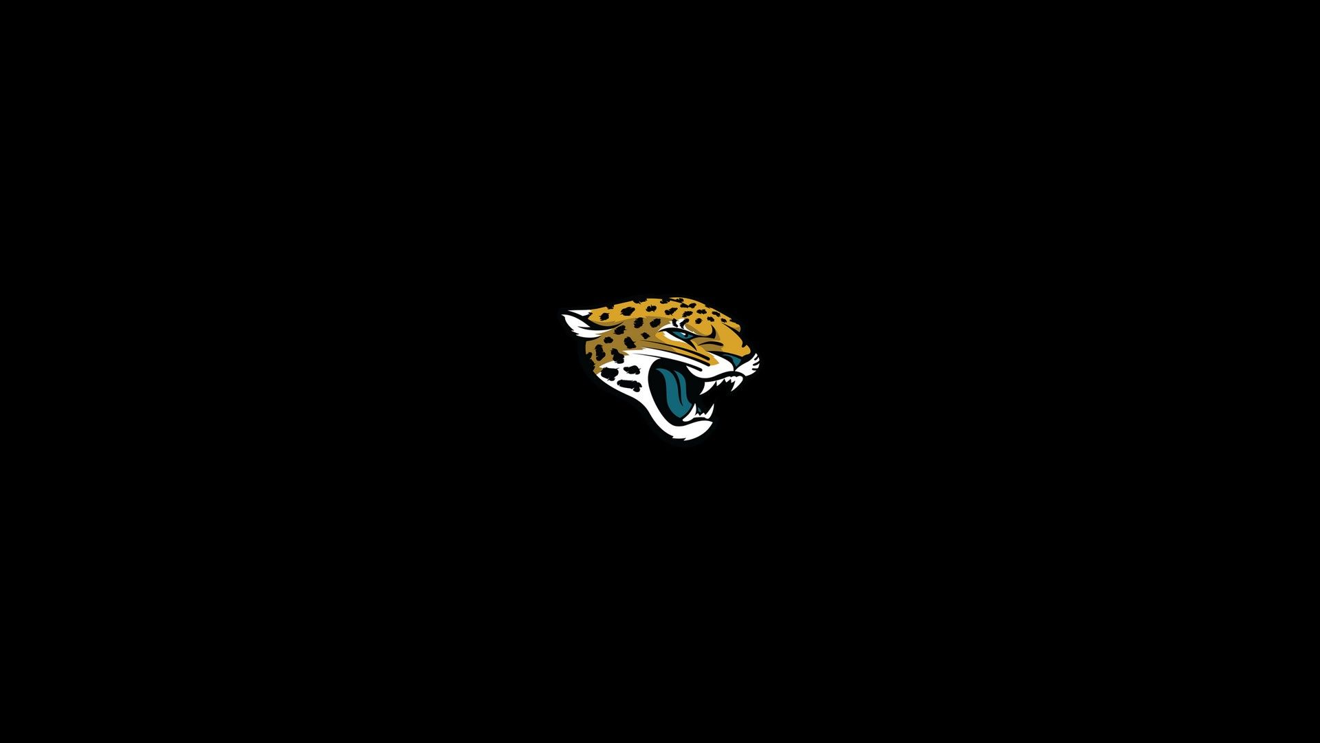 Logo Jacksonville Jaguars su nero, 1920x1080 1080p, Laptop