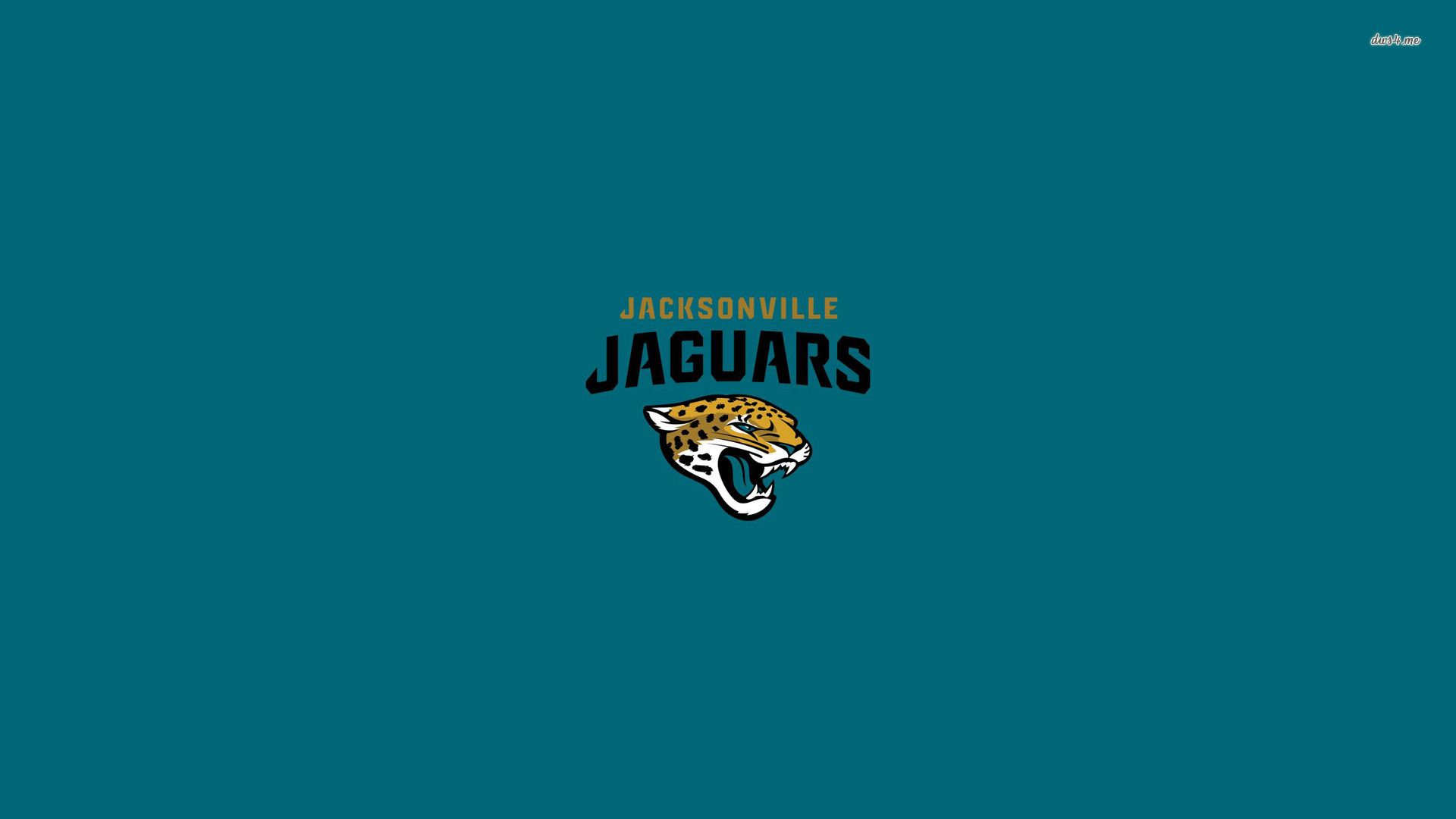 Logo Jacksonville Jaguars sfondo teal, 1920x1080 Full HD, PC