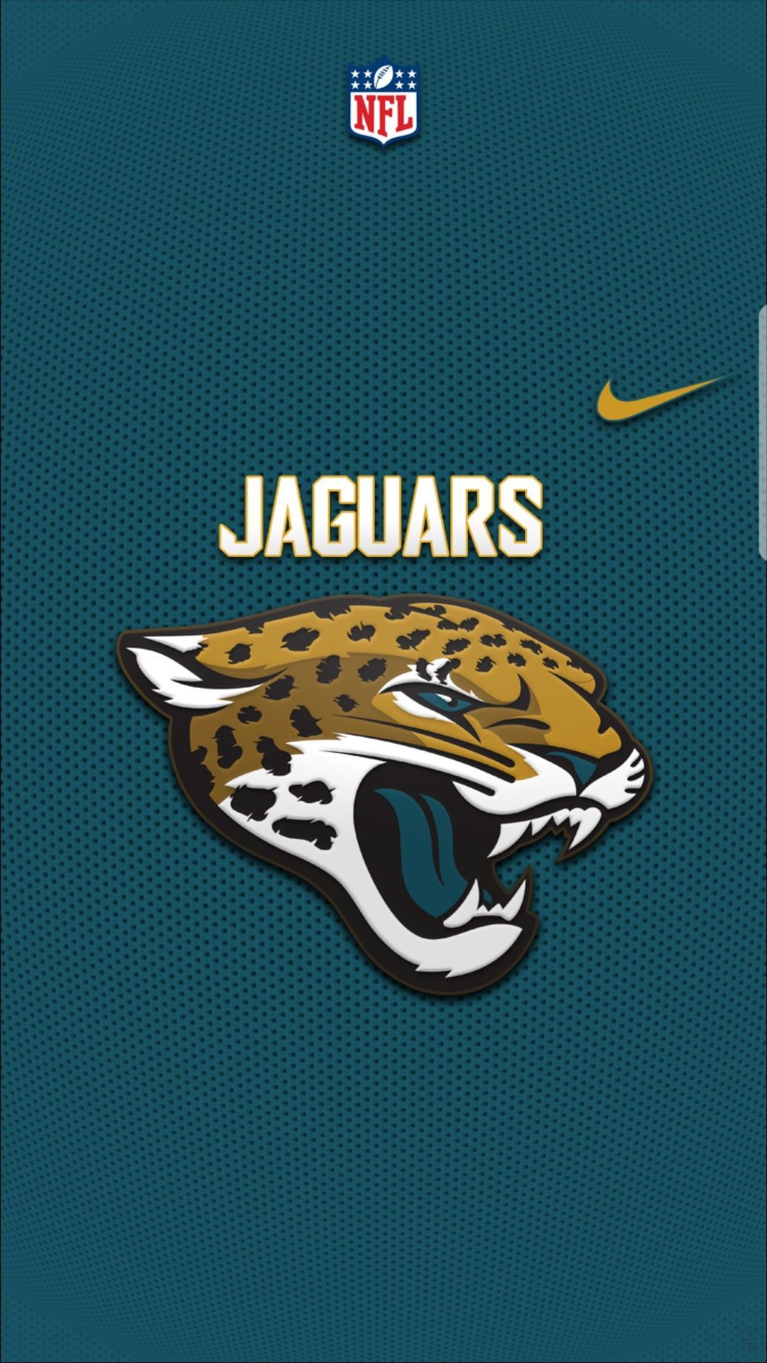 Logo Jaguars NFL Nike, 1080x1920 Verticale, Samsung Galaxy
