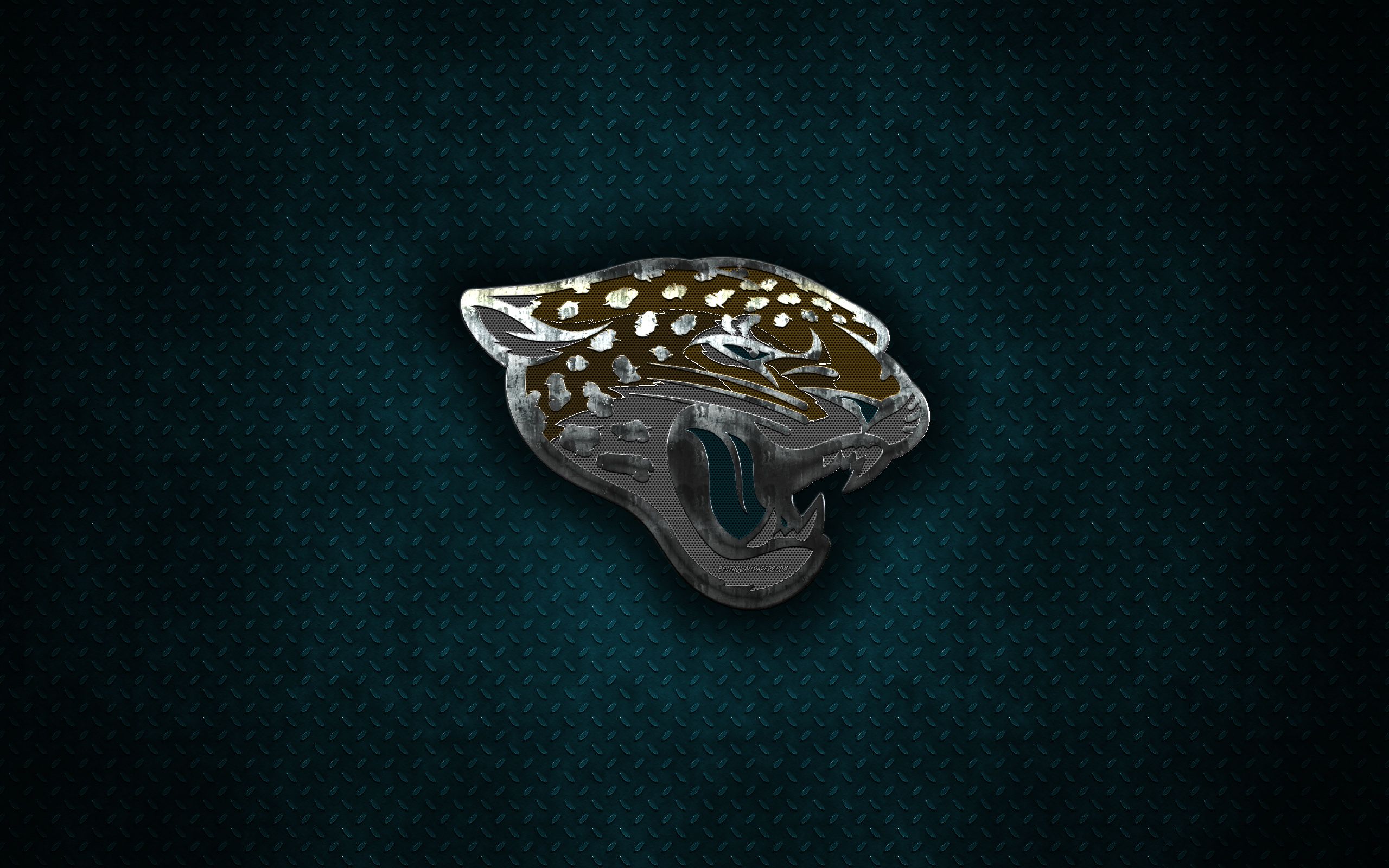 Logo Jacksonville Jaguars, testa giaguaro, 2560x1600 2K+, PC