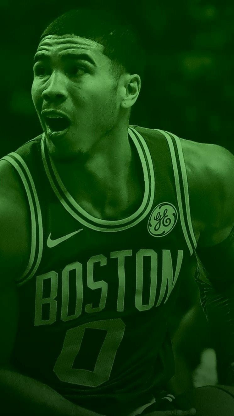 Jayson Tatum Boston Celtics verde, 744x1322 Verticale, Mobile