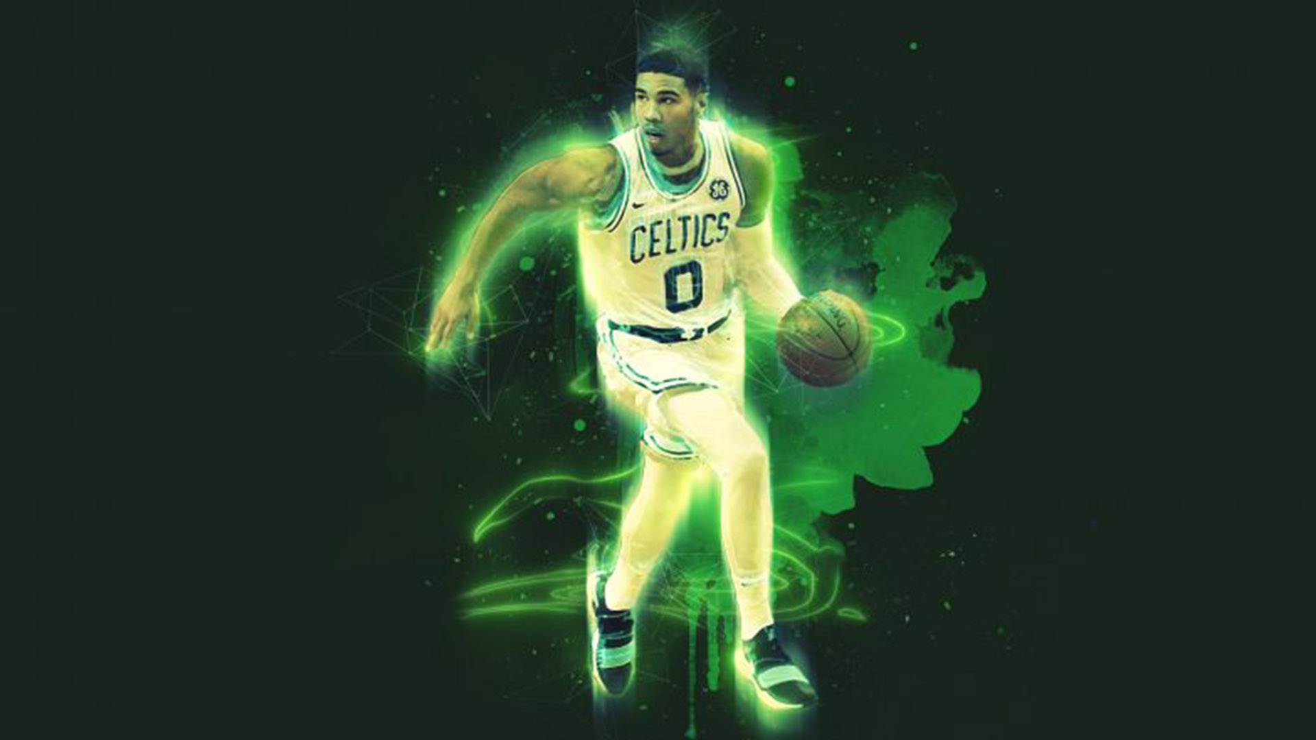 Giocatore Celtics palleggio verde, 1920x1080 Full HD, Laptop
