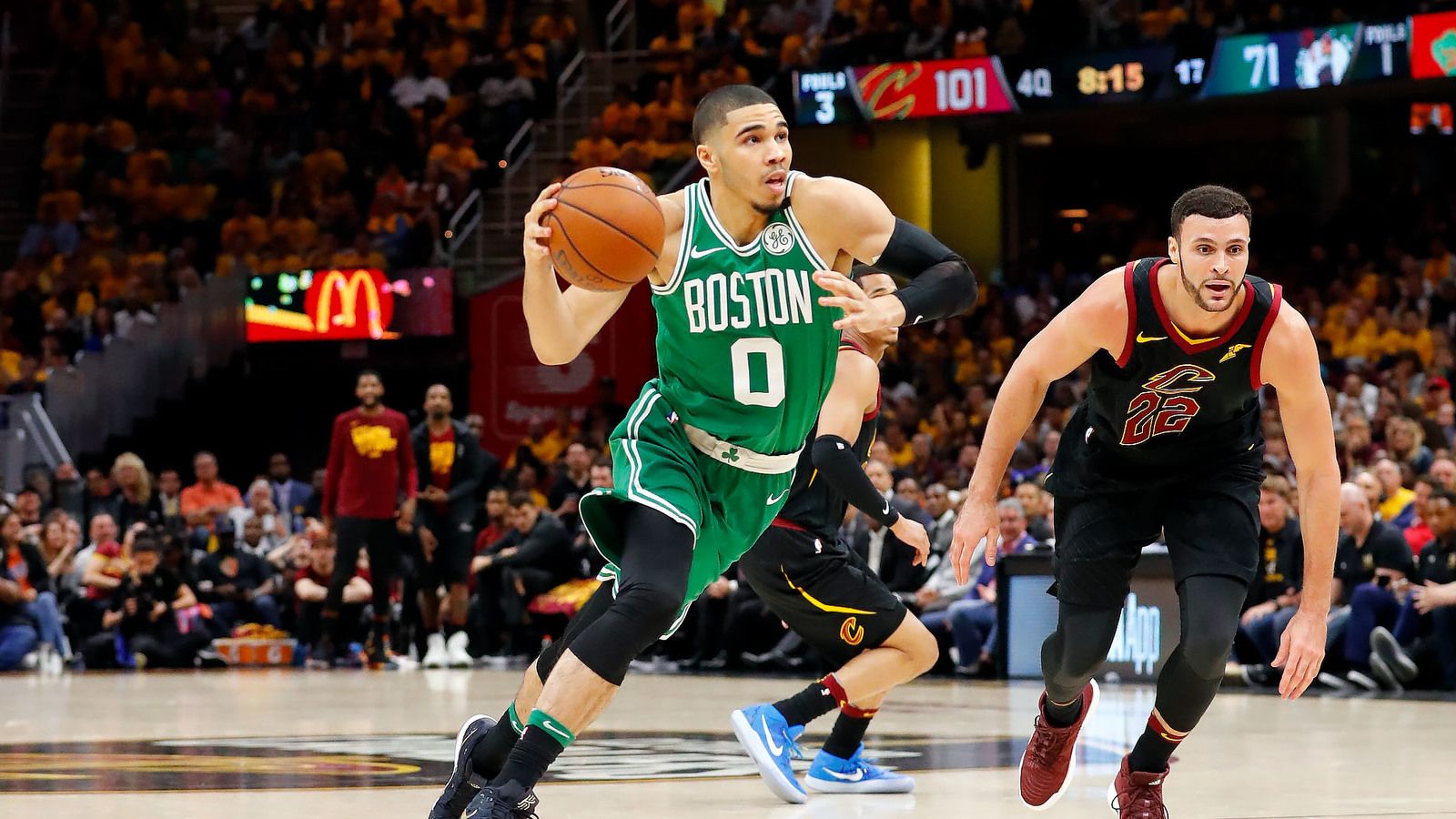 Jayson Tatum Celtics partita basket, 1600x900 HD Ready, Desktop