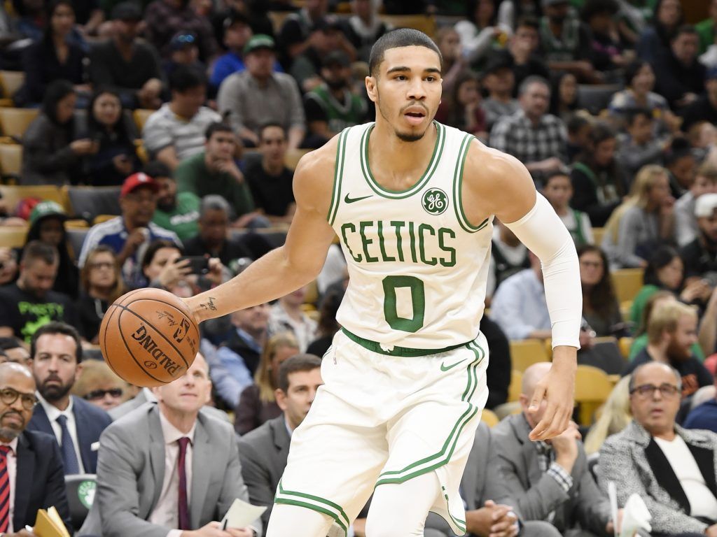 Jayson Tatum Celtics basket, 1024x768 HD, PC