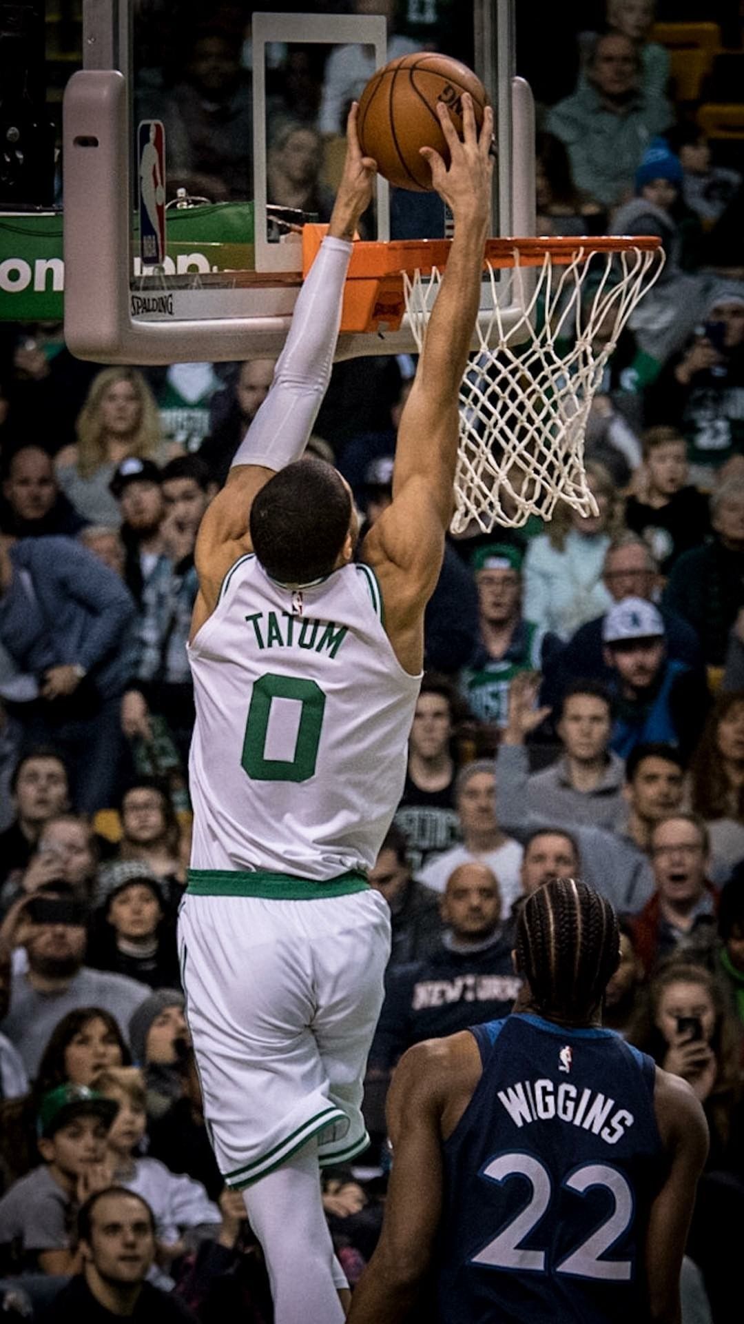 Jayson Tatum schiacciata Celtics, 1080x1920 Full HD Verticale, iPhone