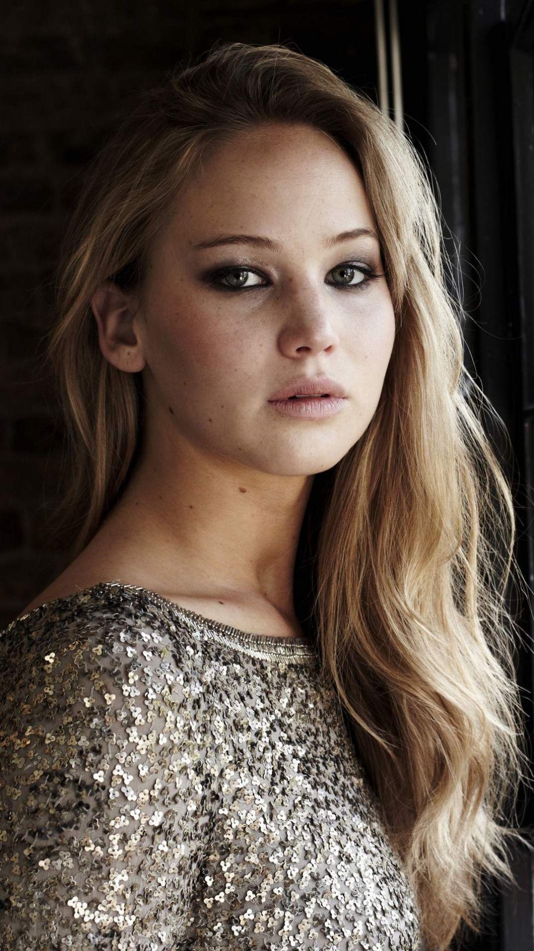 Jennifer Lawrence ritratto, 1080x1920 Full HD Verticale, Smartphone