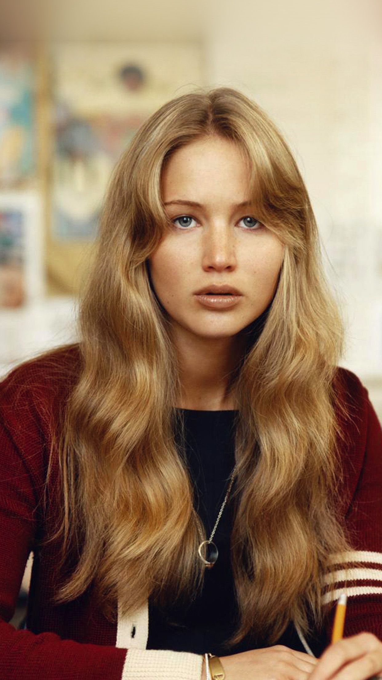Jennifer Lawrence ritratto, 1242x2208 Full HD Verticale, iPhone
