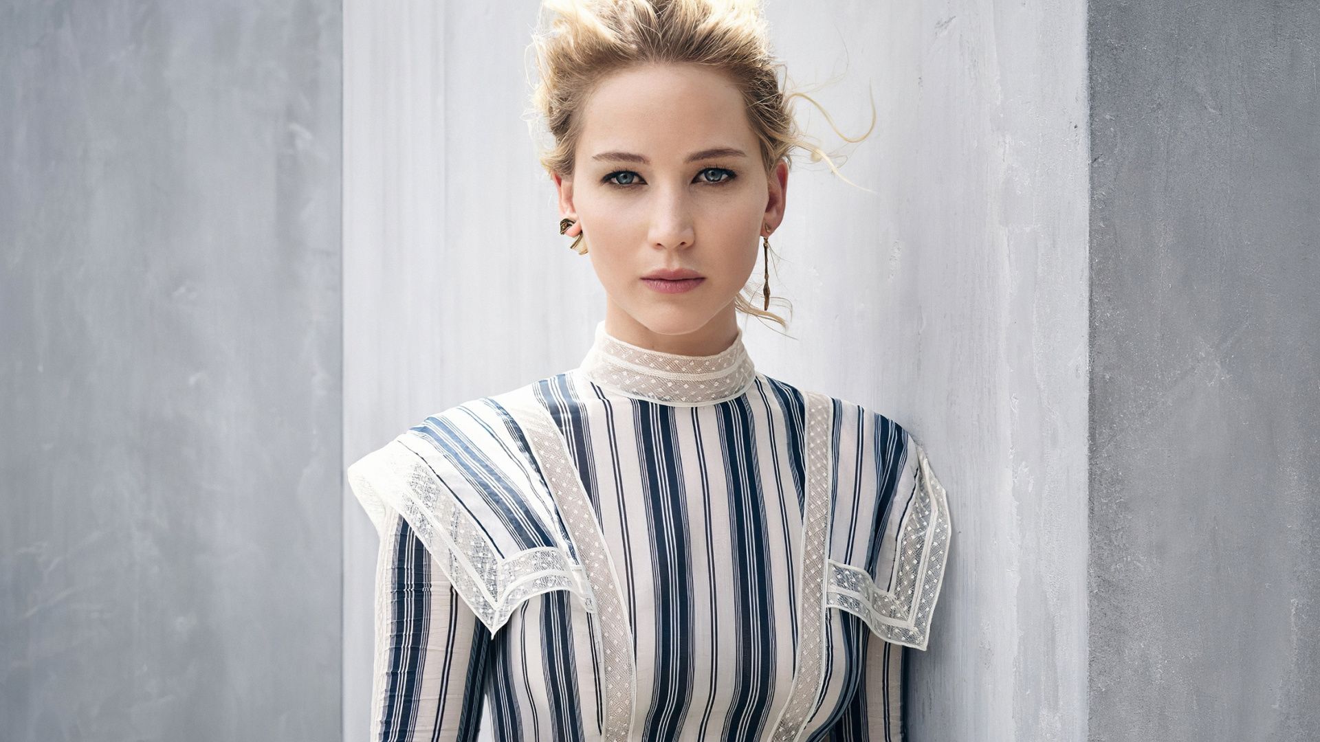 Jennifer Lawrence maglione a righe, 1920x1080 Full HD, PC Desktop
