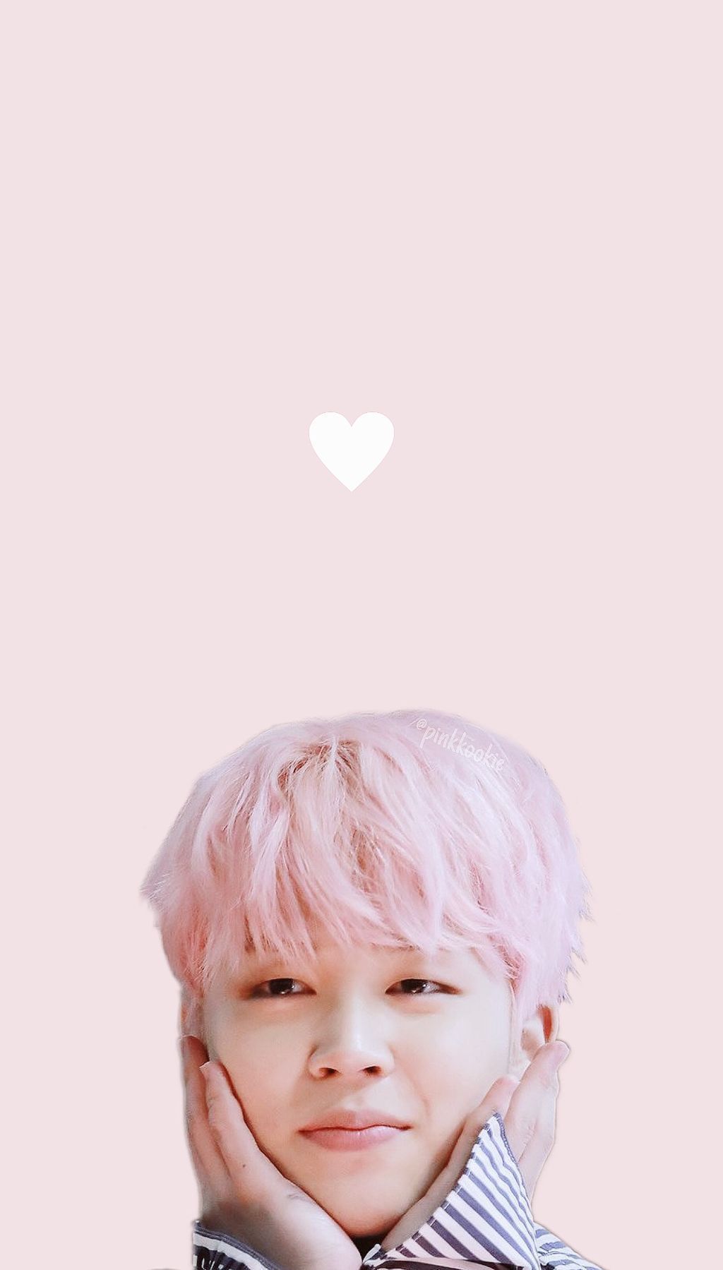 Jin BTS capelli rosa cuore, gruppo K-pop, 1024x1799 Verticale, Mobile