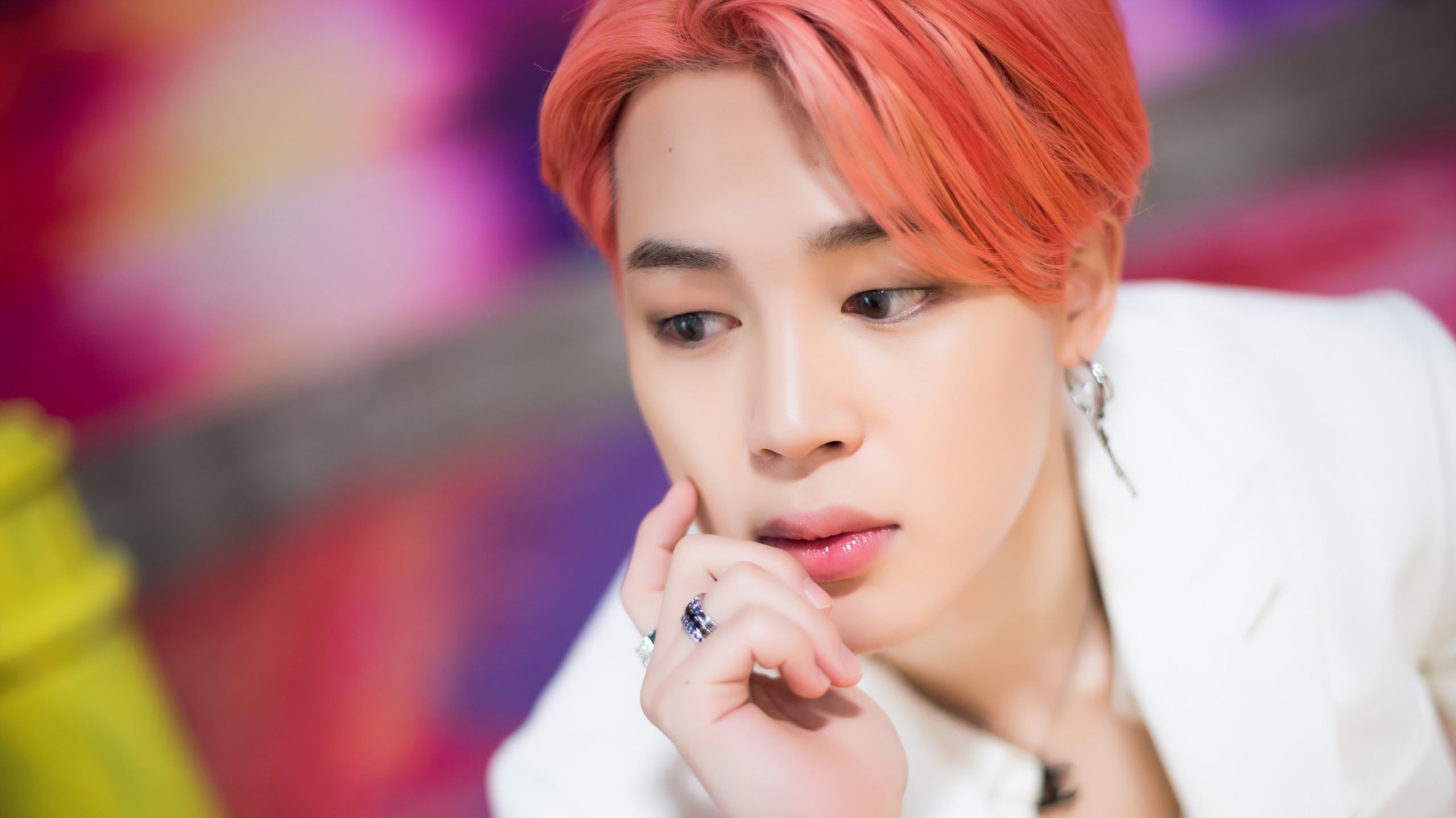 Jimin BTS capelli rosa, 2560x1440 2K, PC Desktop