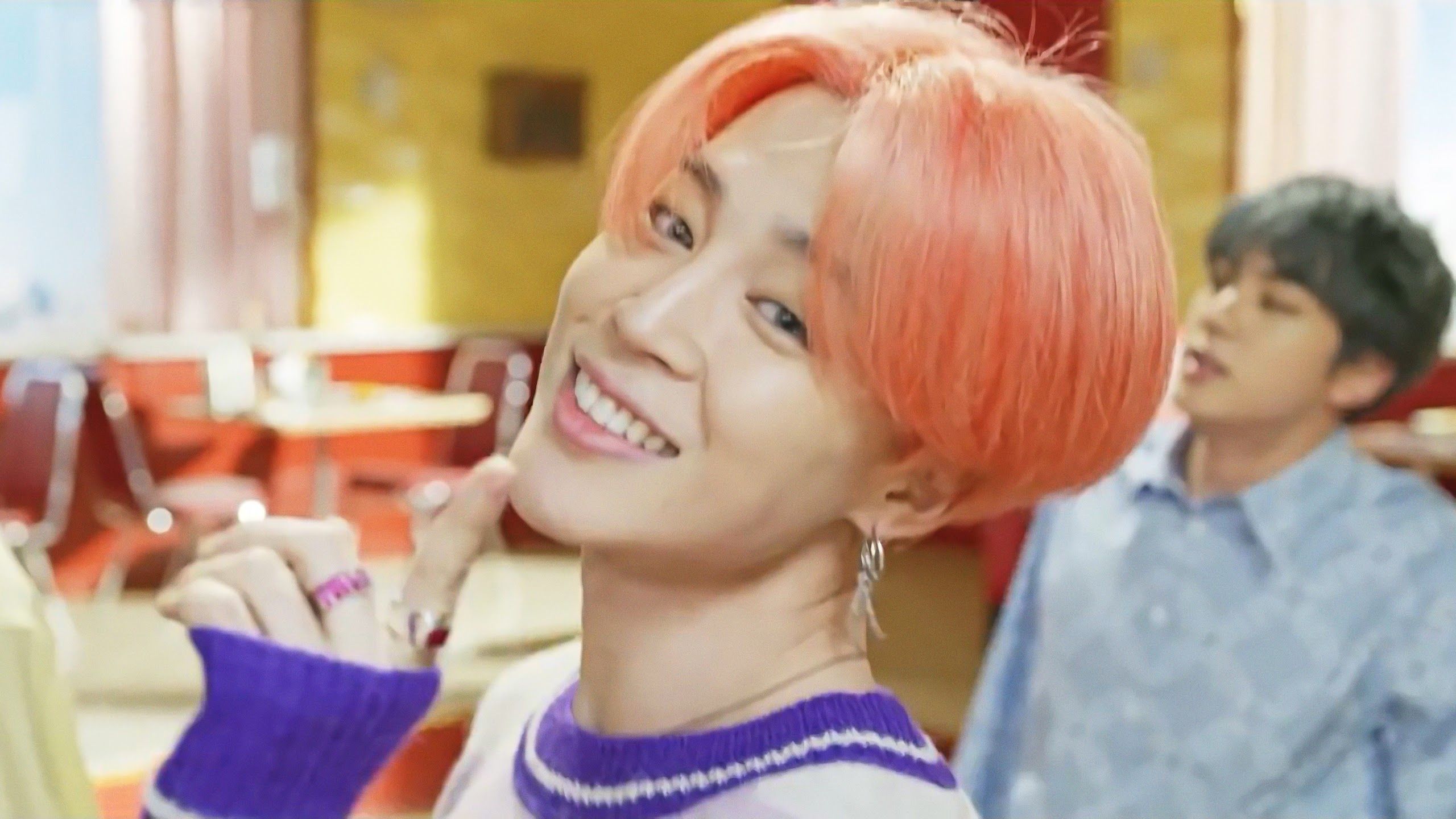 Jimin BTS capelli arancioni, 2560x1440 2K QHD, Monitor Gaming