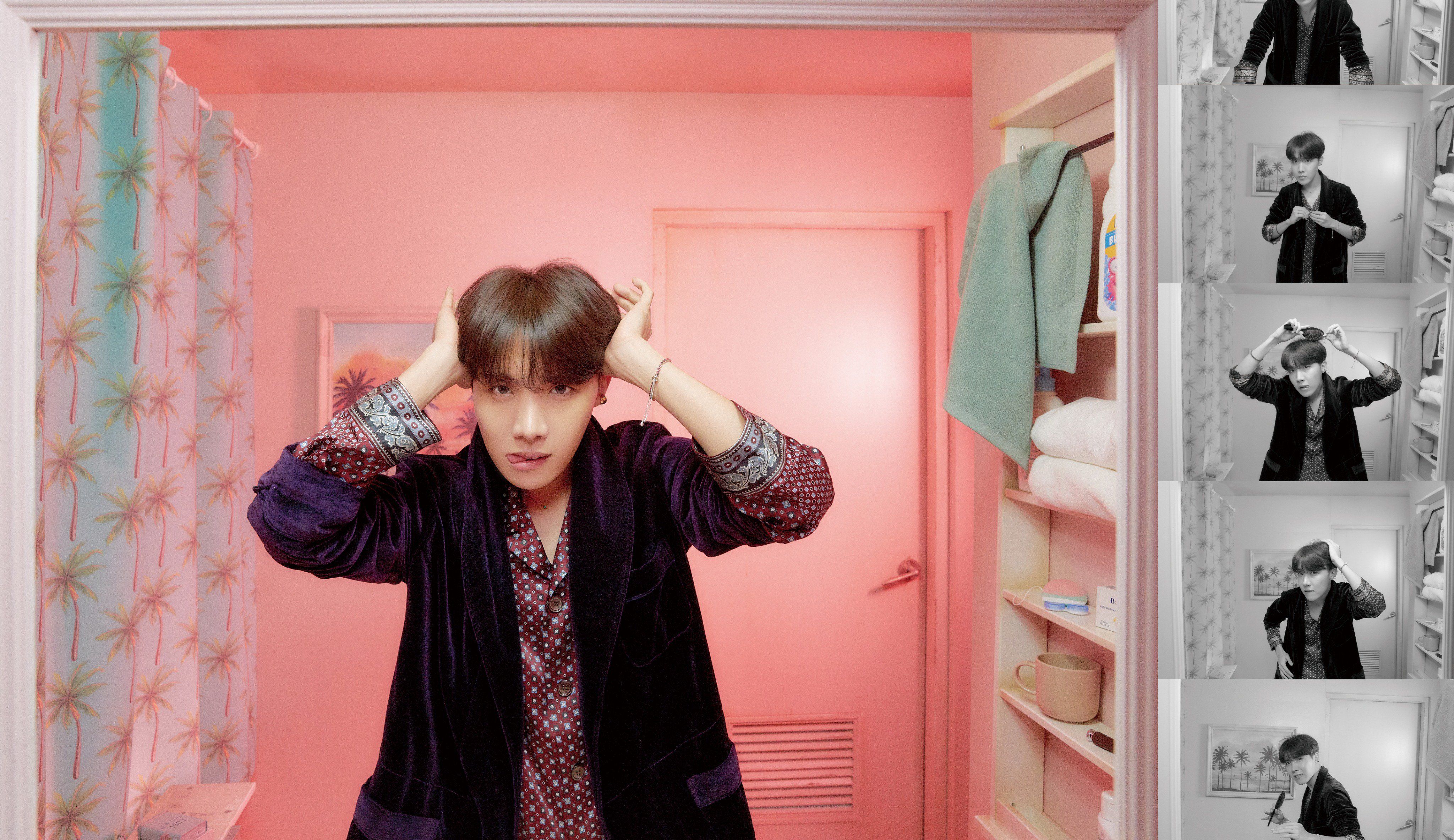 Jimin BTS stanza rosa, 4096x2369 4K Ultra HD, Desktop