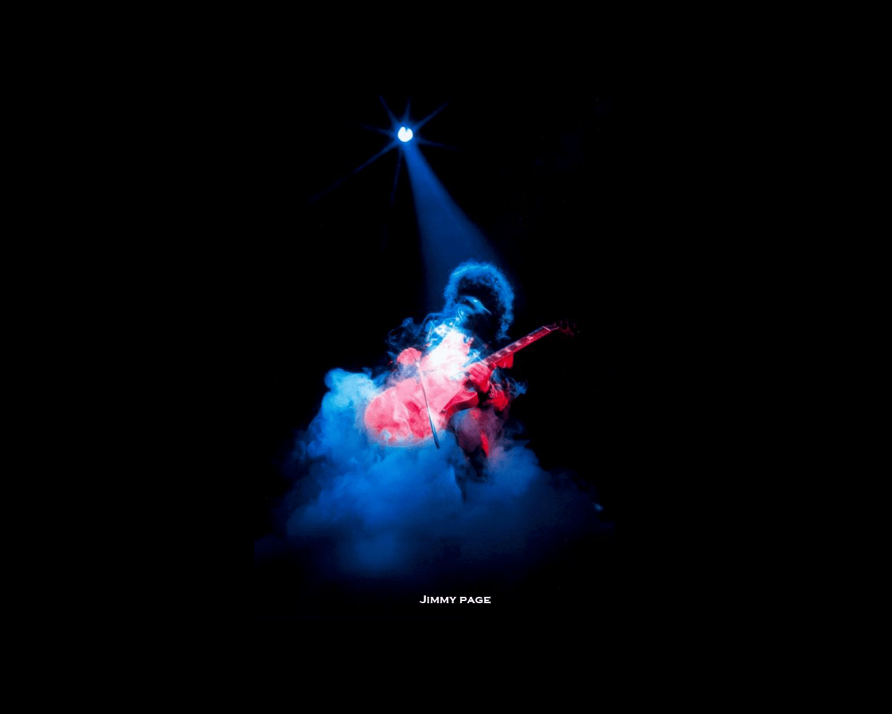 Jimmy Page chitarra fumo, Led Zeppelin, 1280x1024 HD, Desktop