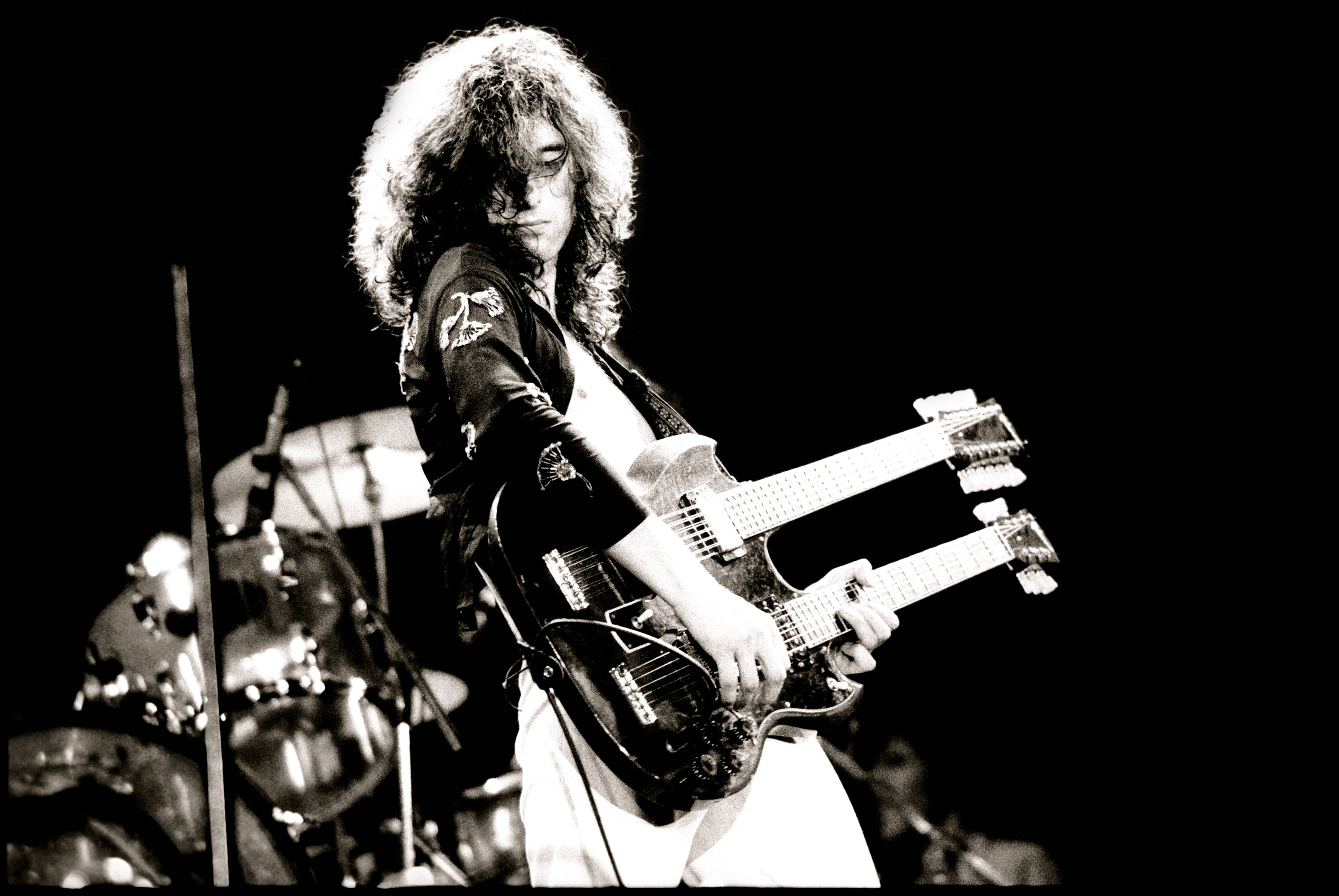 Jimmy Page chitarra doppio manico, Led Zeppelin, 4560x3052 4K, Smart TV 4K