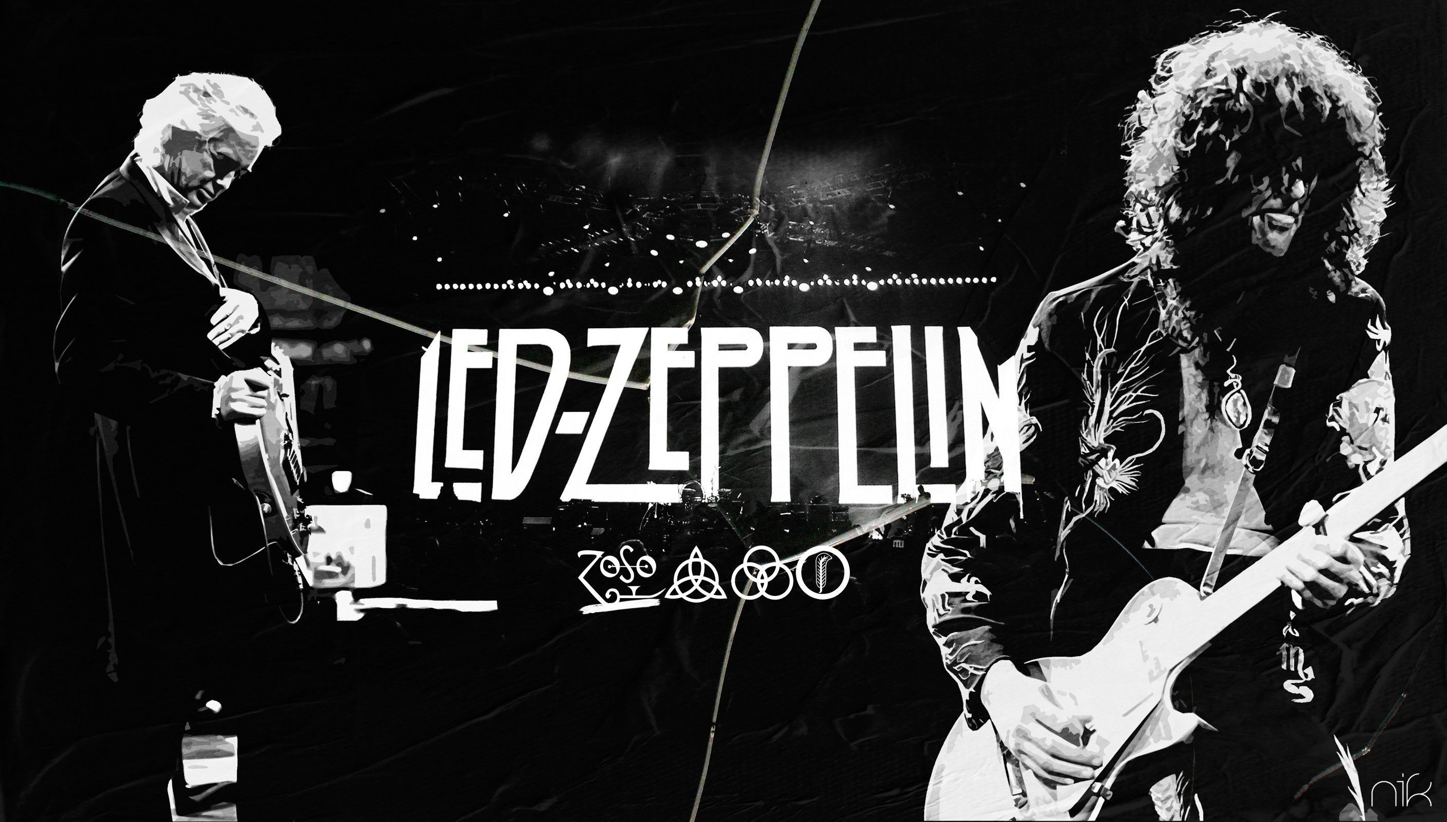 Jimmy Page Led Zeppelin chitarra, 2816x1600 2K, Desktop
