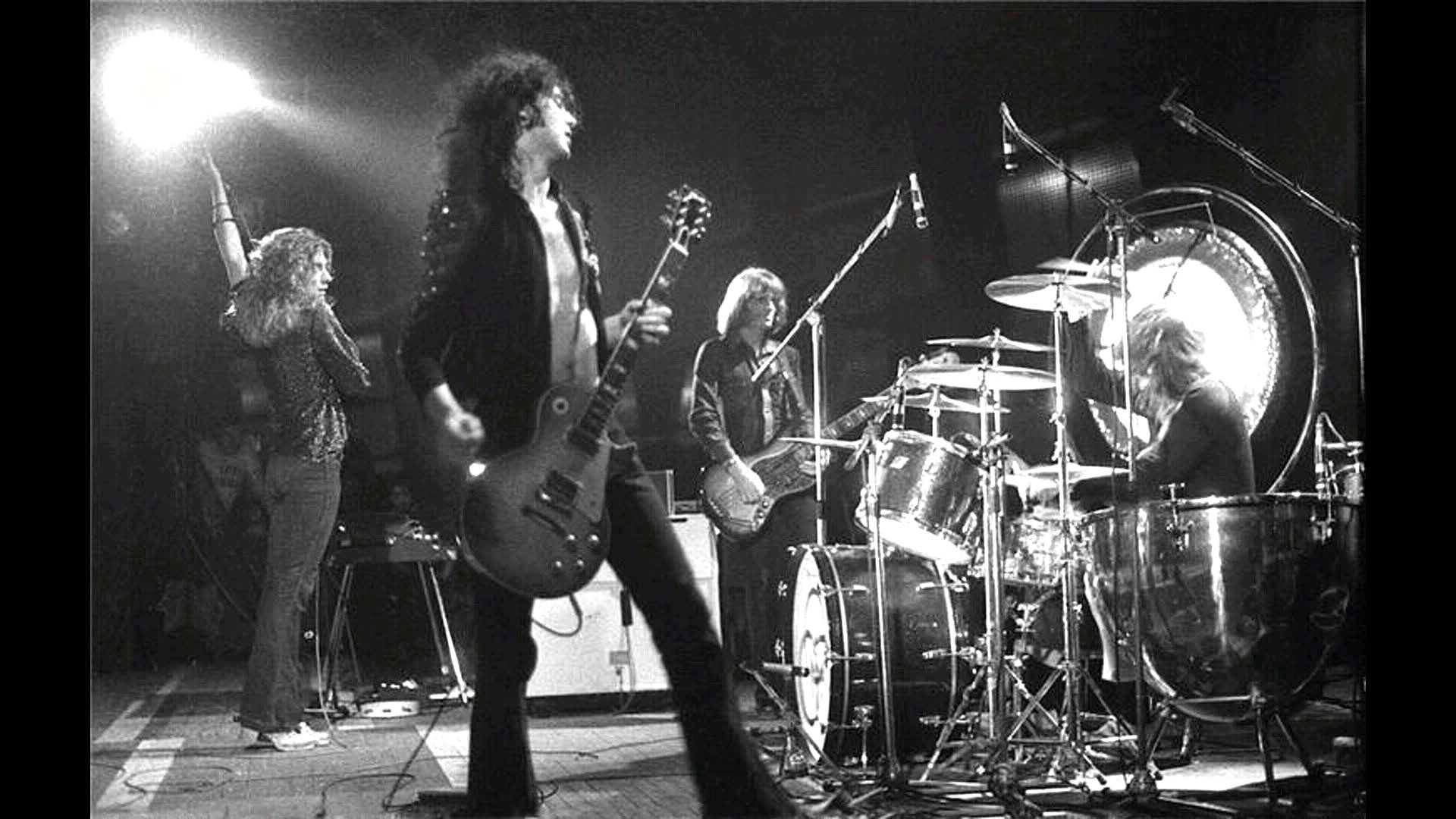 Led Zeppelin concerto bianco e nero, 1920x1080 Full HD, PC Desktop