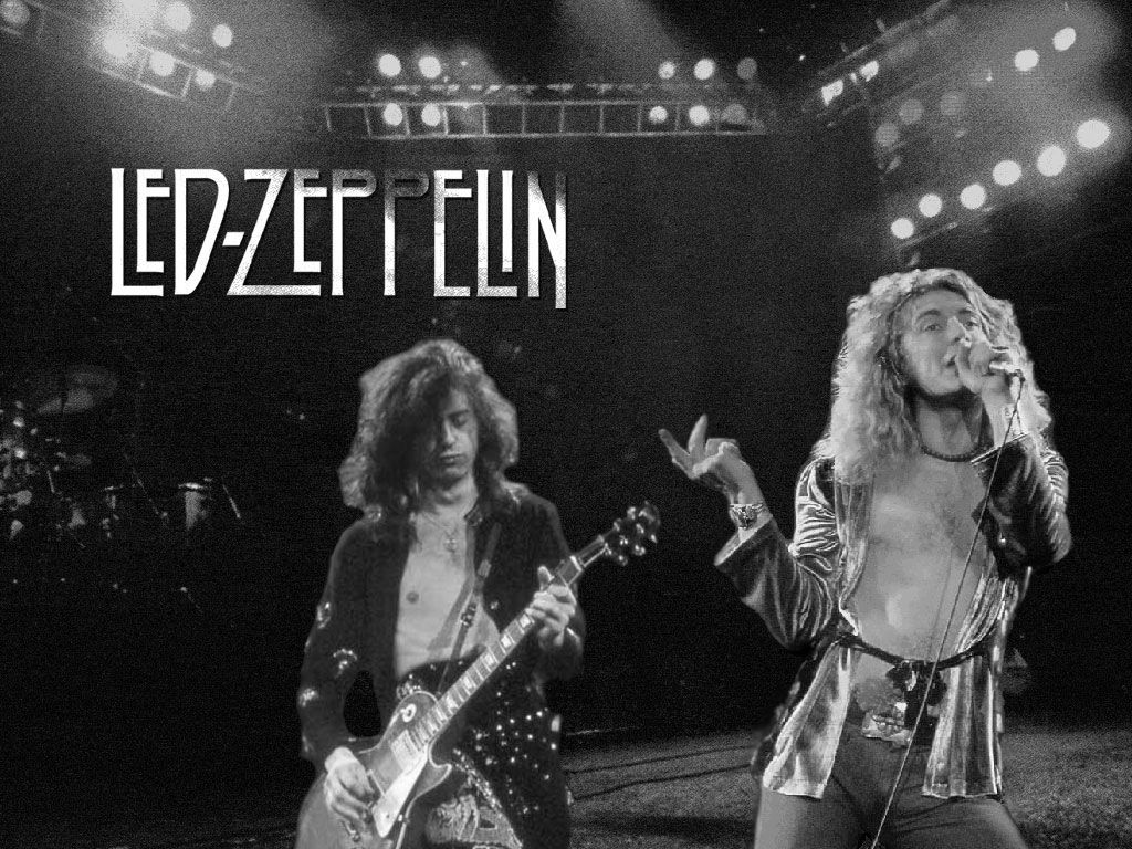 Led Zeppelin concerto bianco e nero, 1024x768 HD, Desktop