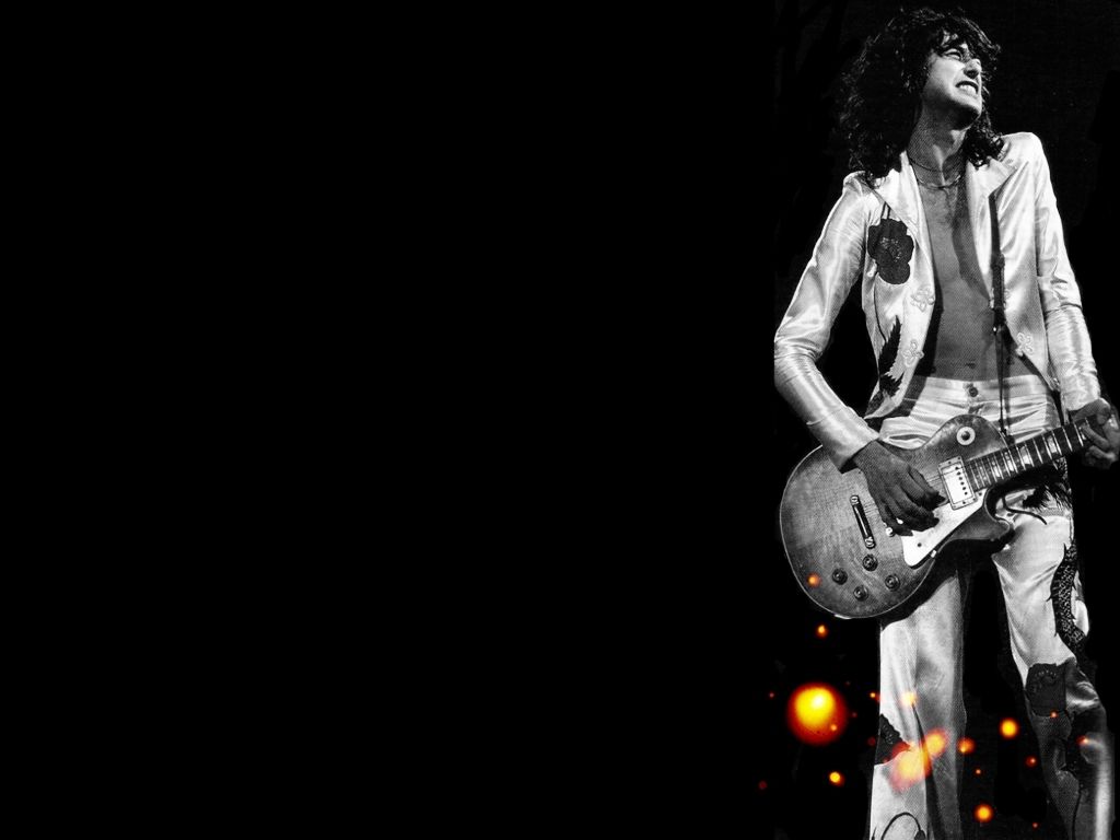 Jimmy Page con chitarra, 1024x768 HD, Laptop