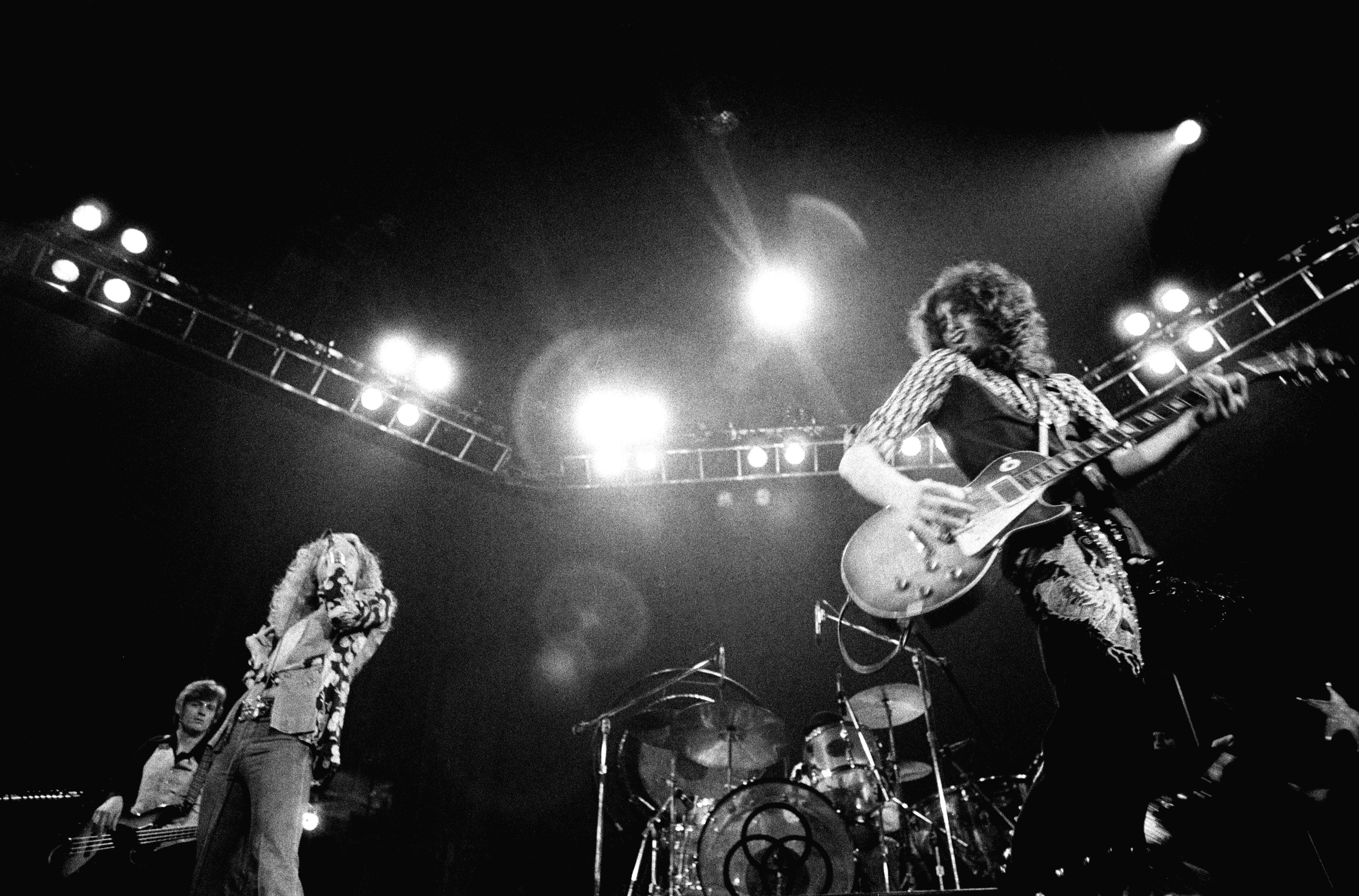 Jimmy Page chitarra, concerto Led Zeppelin, 5643x3723 UHD, Monitor 4K