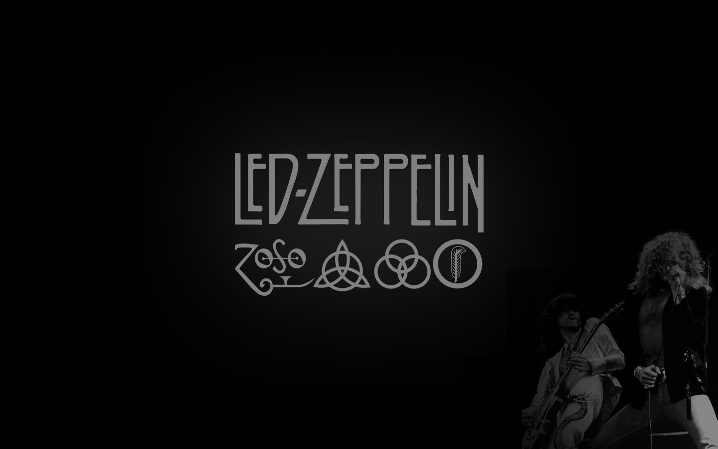 Led Zeppelin logo e simboli, 1440x900 HD, Desktop