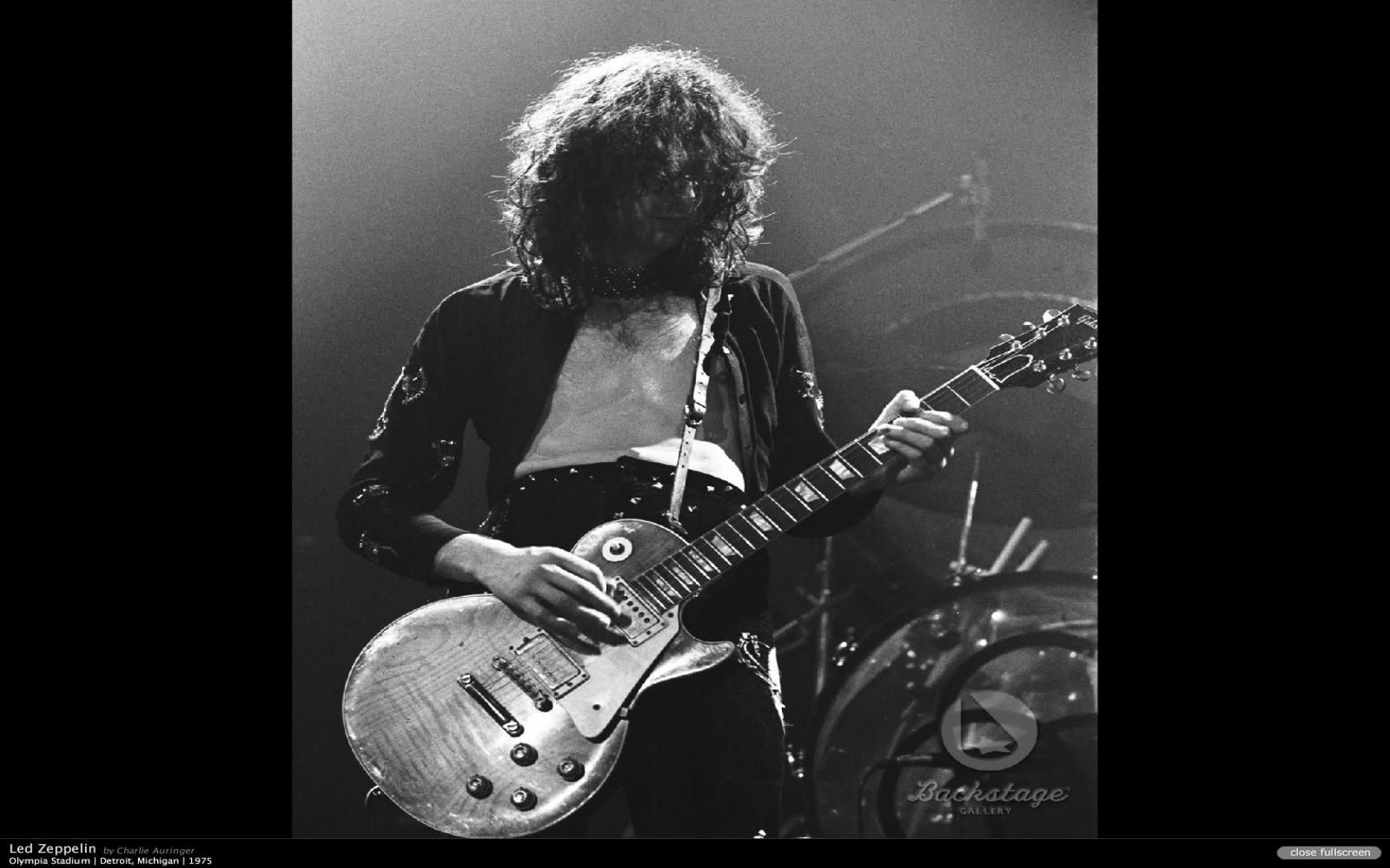 Jimmy Page con chitarra, bianco e nero, 1680x1050 HD, Lenovo Legion