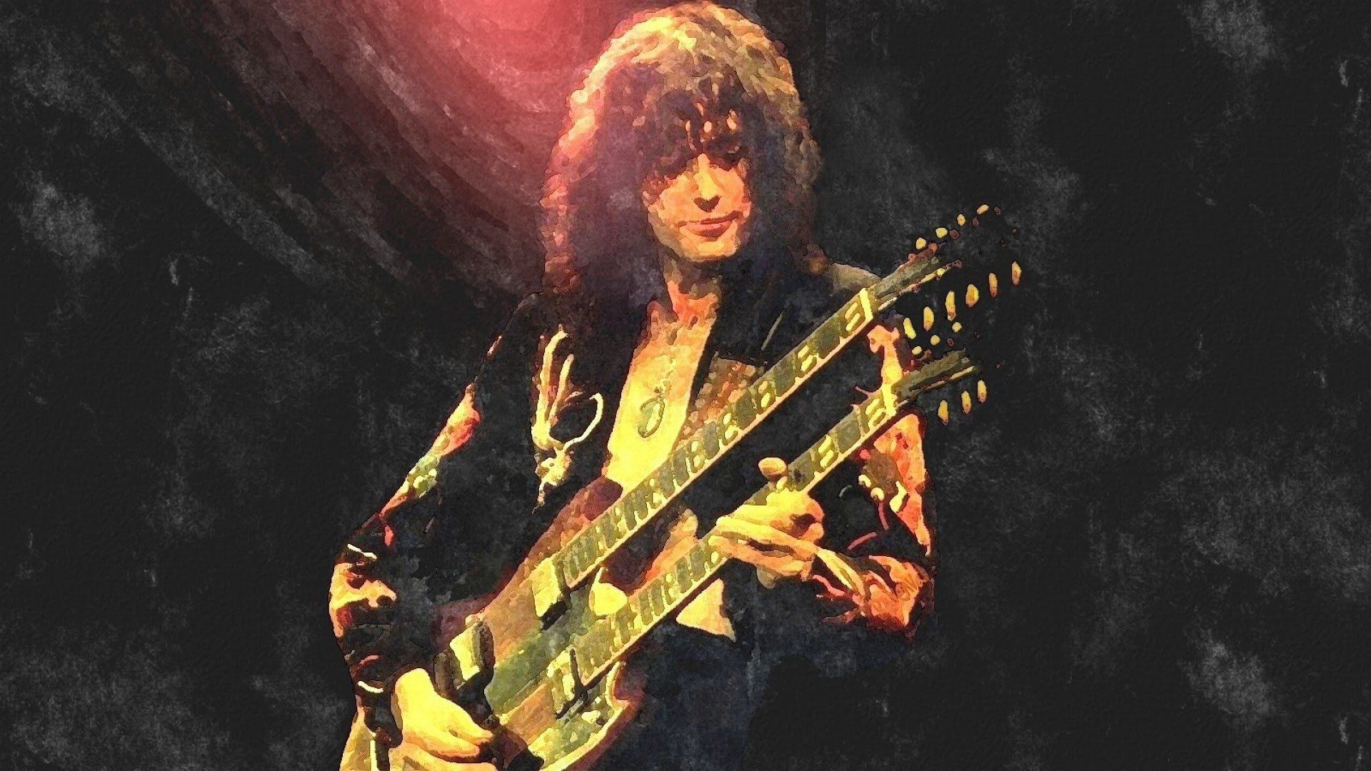 Jimmy Page chitarra doppio manico, 1920x1080 Full HD, PC Desktop