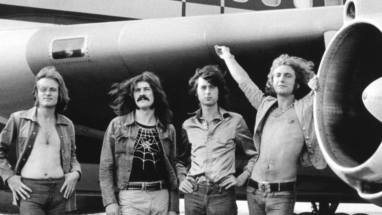 Led Zeppelin banda aereo bianco/nero, Stairway to Heaven, 1280x720 720p, Laptop