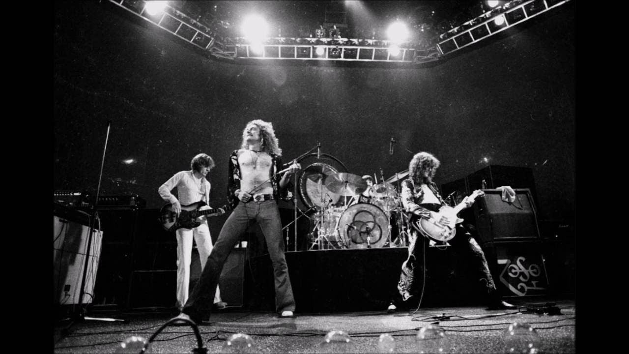 Led Zeppelin concerto bianco nero, 1280x720 HD, PC Desktop
