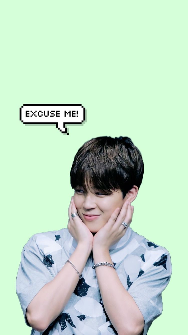 Jin BTS carino sfondo verde, 750x1334 Verticale, Mobile