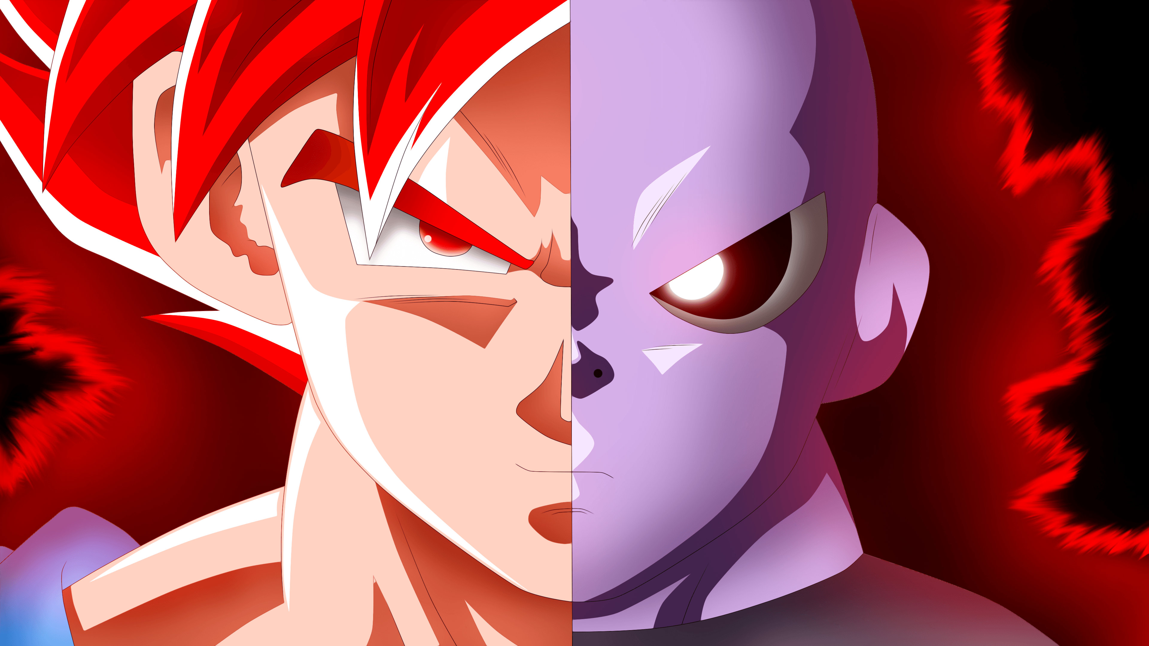Jiren Dragon Ball aura rossa, 1191x670 HD, PC Desktop