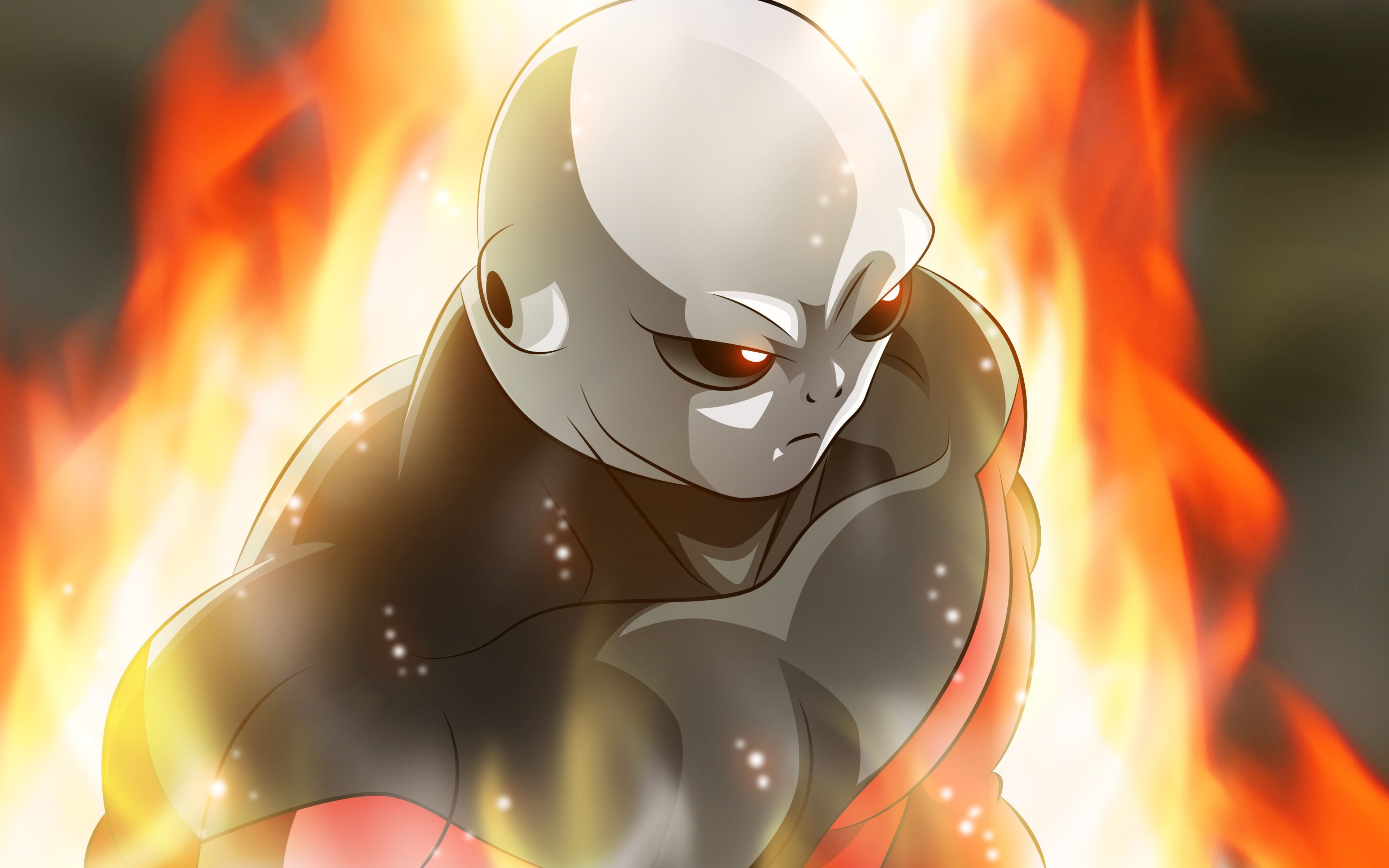 Jiren Dragon Ball con fiamme, Dragon Ball Super, 3840x2400 Ultra HD, 4K TV