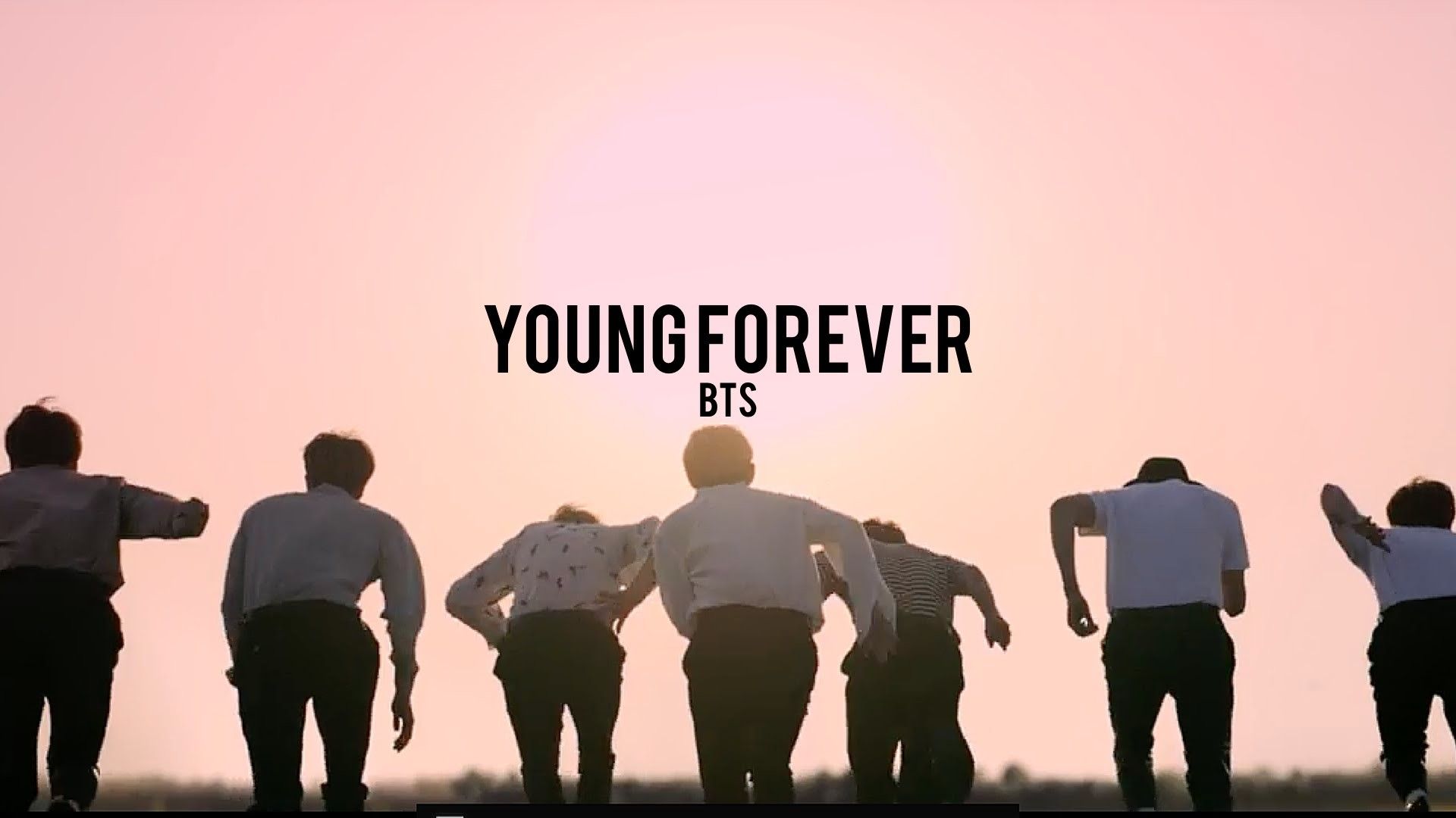 BTS Young Forever silhouette gruppo, 1920x1080 Full HD, PC Desktop