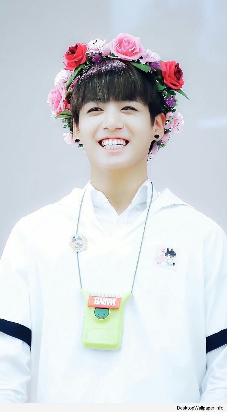 JK BTS corona di fiori, 736x1334 Verticale, Telefono