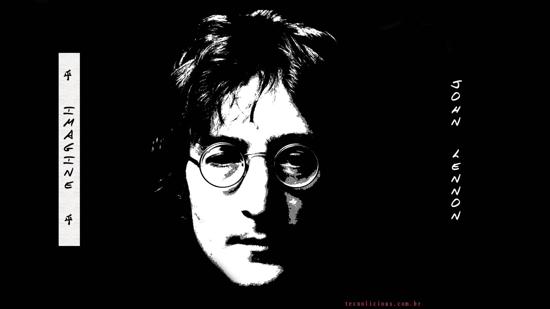 John Lennon ritratto bianco nero, 1920x1080 Full HD, PC Desktop