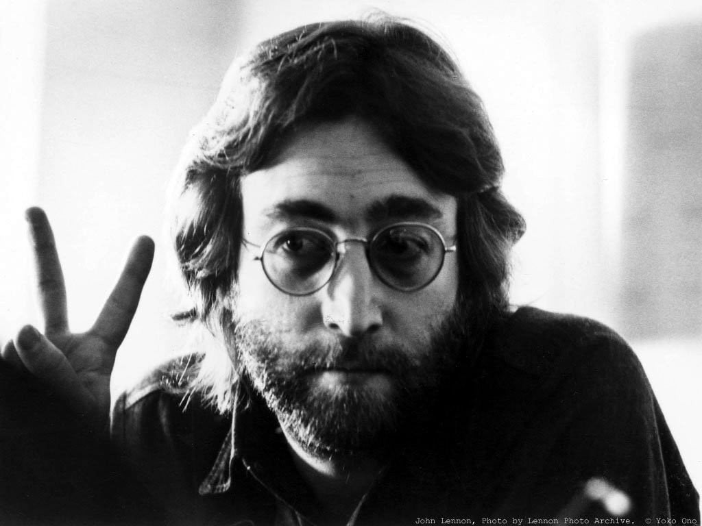 John Lennon bianco e nero, 1024x768 HD, iMac