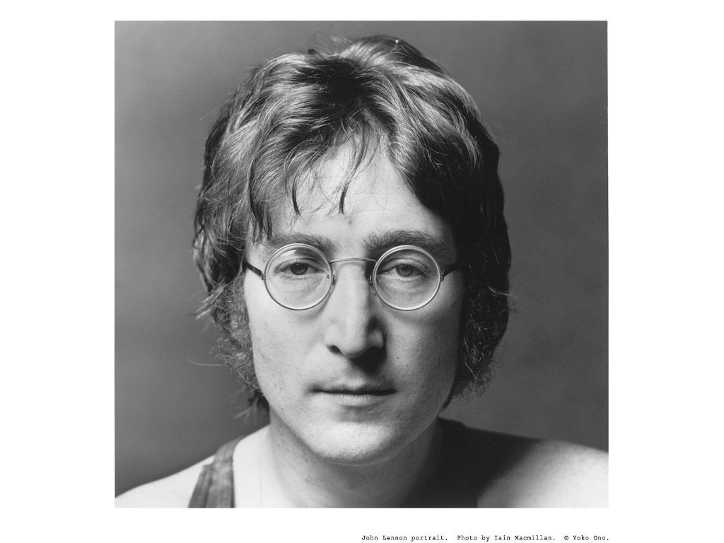 John Lennon ritratto bianco nero, 1024x768 HD, PC