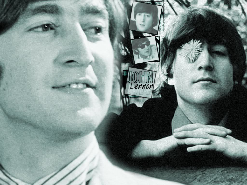 John Lennon ritratti bianco e nero, 1024x768 HD, Desktop