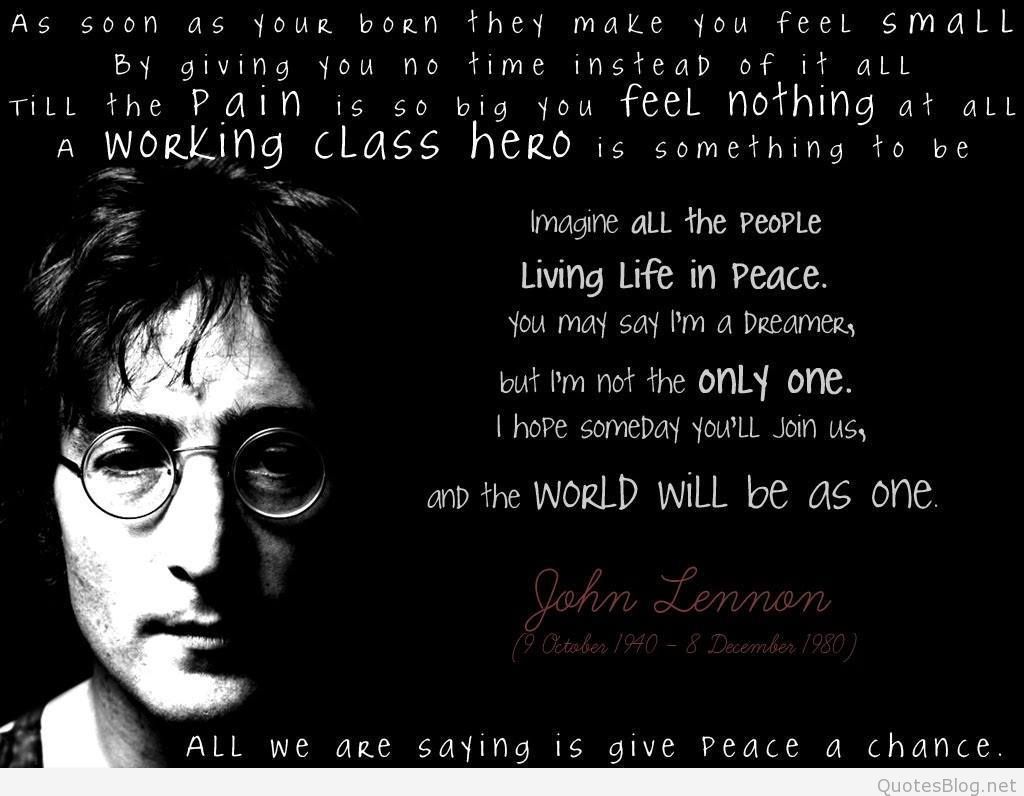 John Lennon citazione bianco nero, 1024x796 HD, Laptop