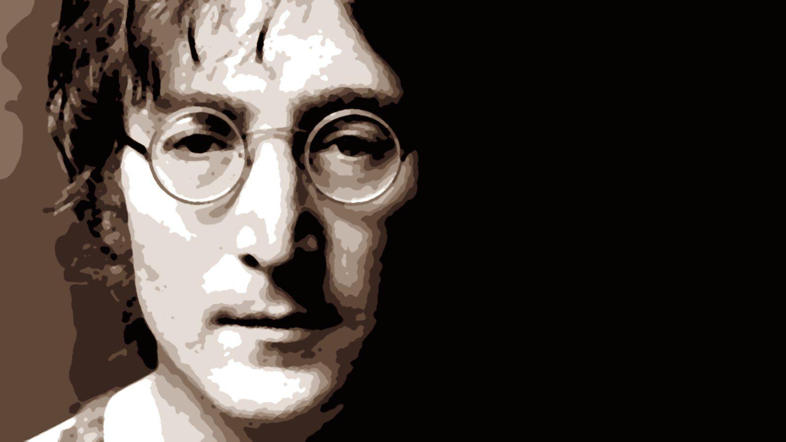 John Lennon ritratto seppia, 1600x900 HD Ready, Desktop