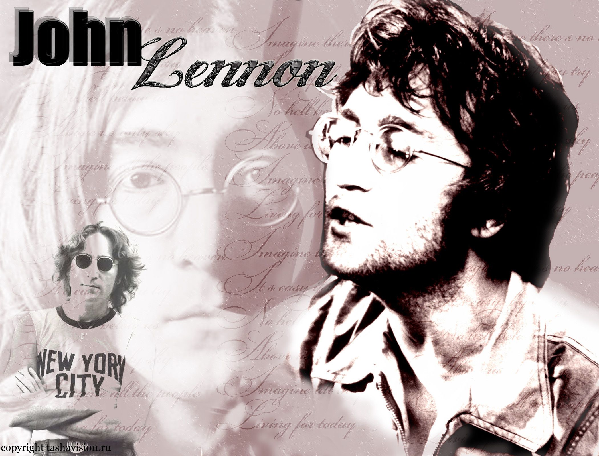 John Lennon ritratti collage, 2100x1600 alta risoluzione, Laptop