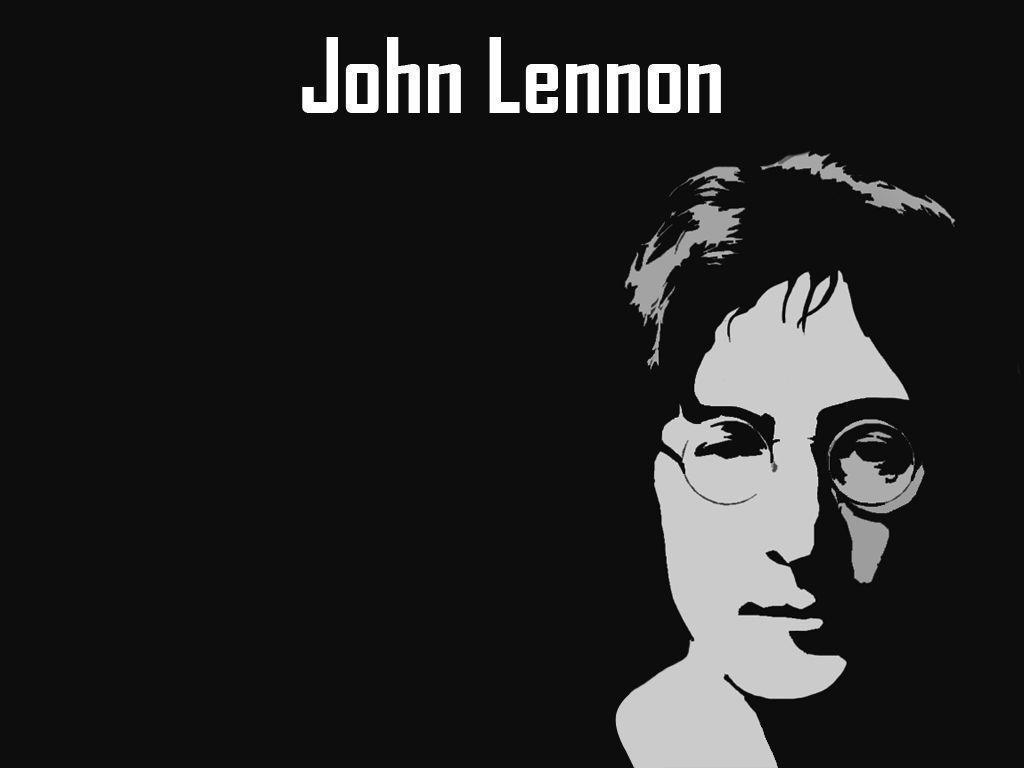 John Lennon ritratto bianco nero, 1024x768 HD, iMac