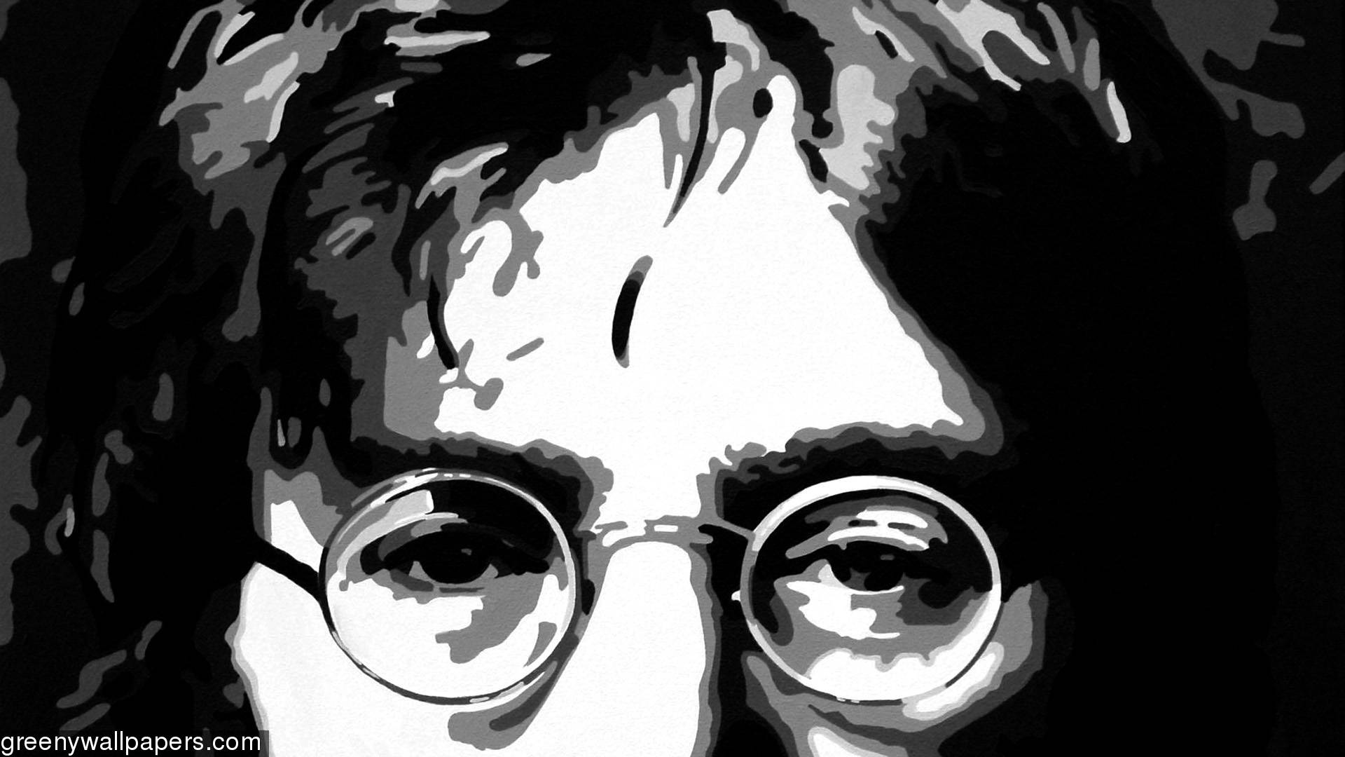 John Lennon ritratto bianco e nero, 1920x1080 1080p, Desktop