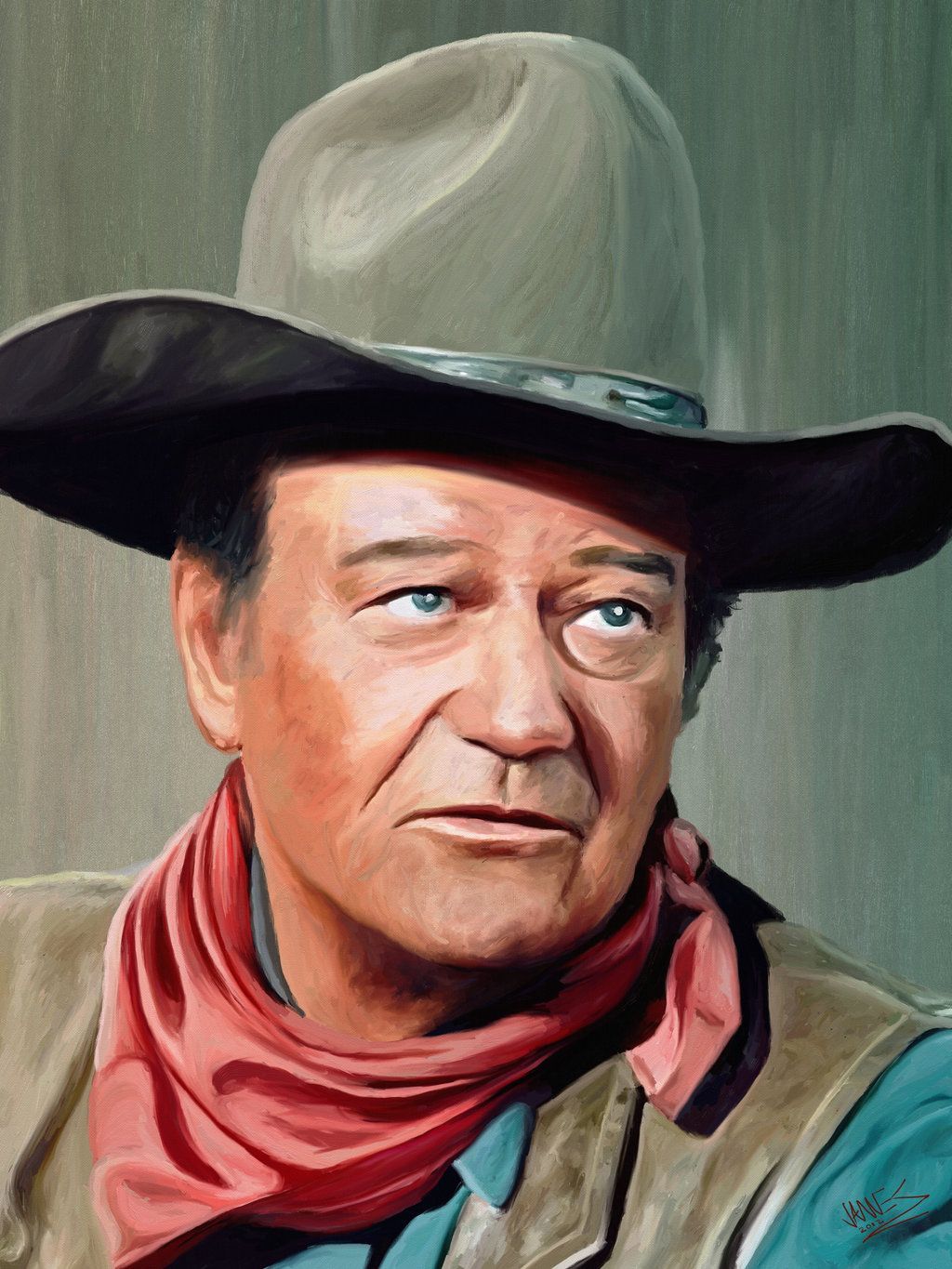 John Wayne ritratto cowboy, 1024x1365 Full HD Verticale, iPhone
