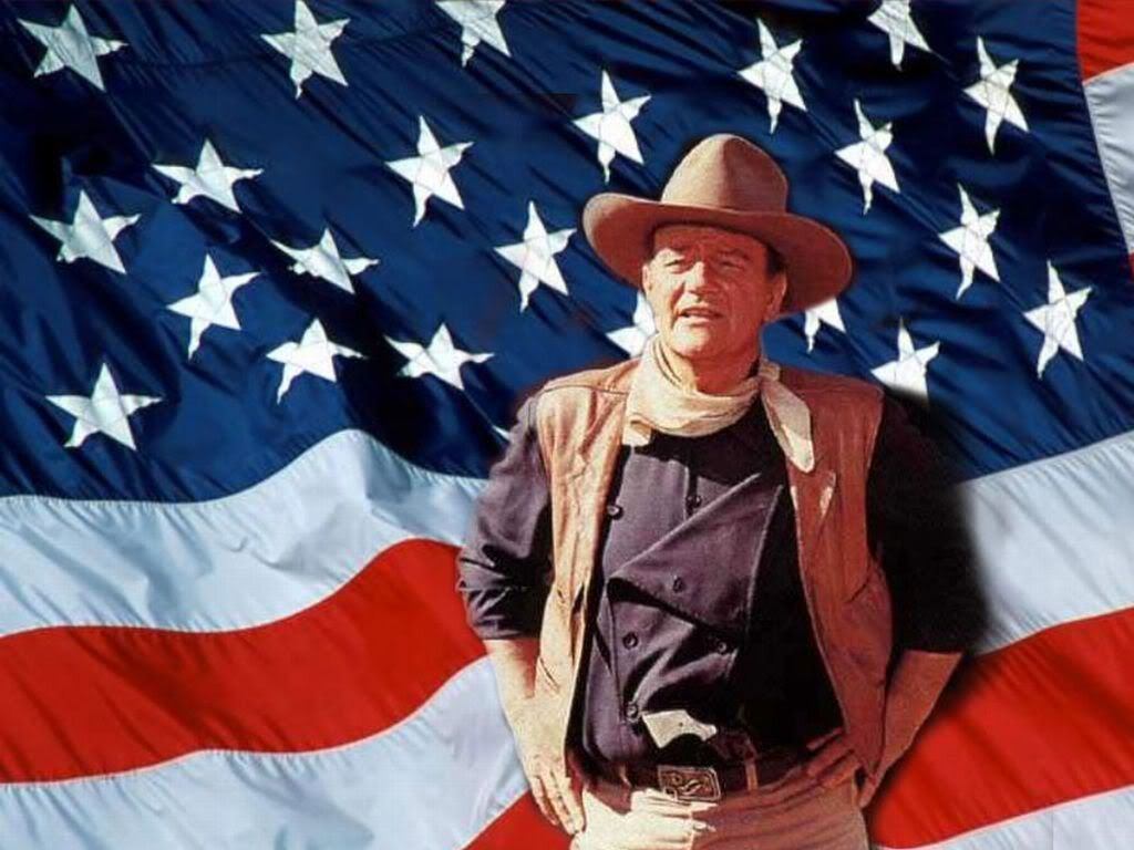 John Wayne bandiera americana, 1024x768 HD, PC Desktop